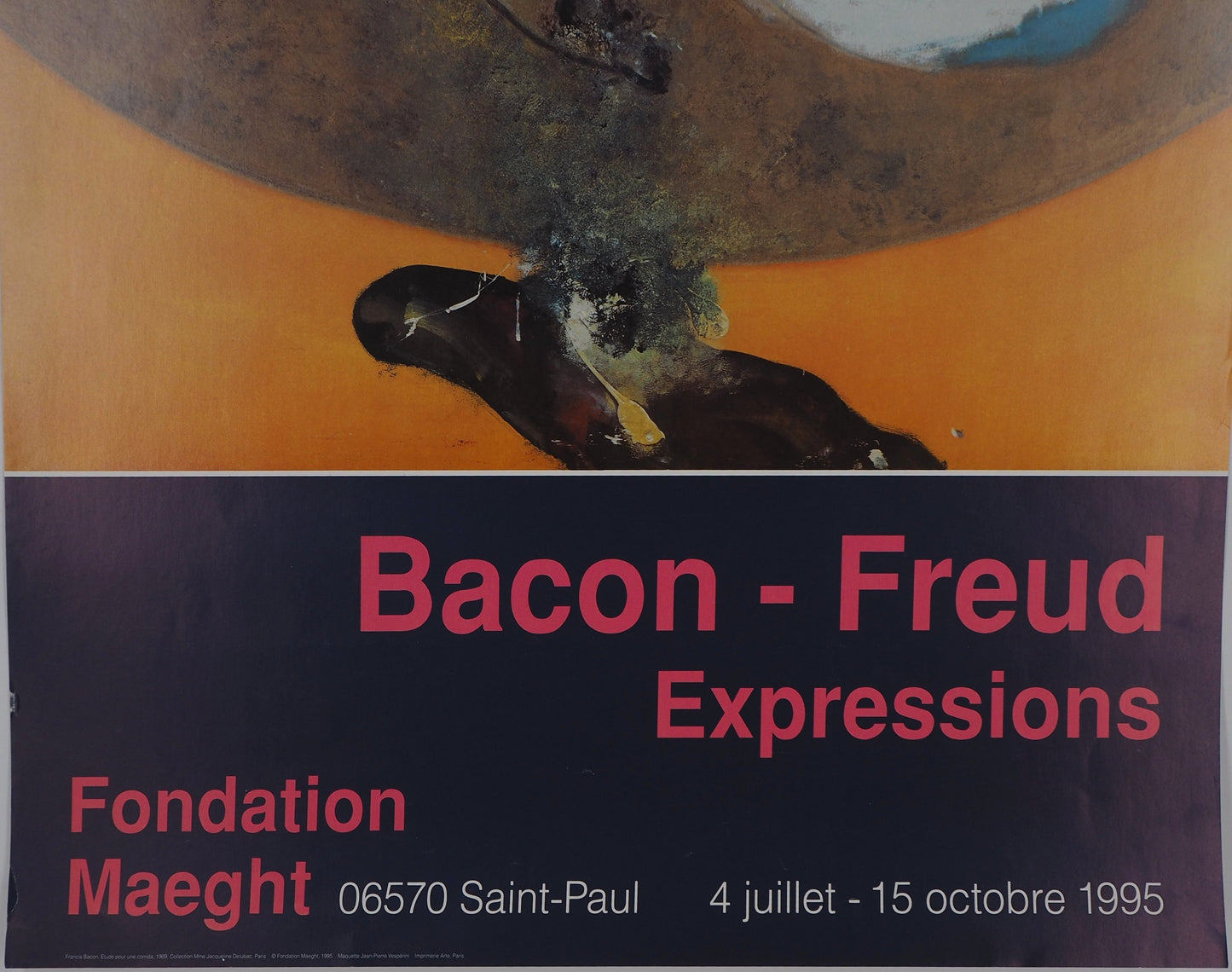 Francis BACON : Etude de corrida - Affiche originale