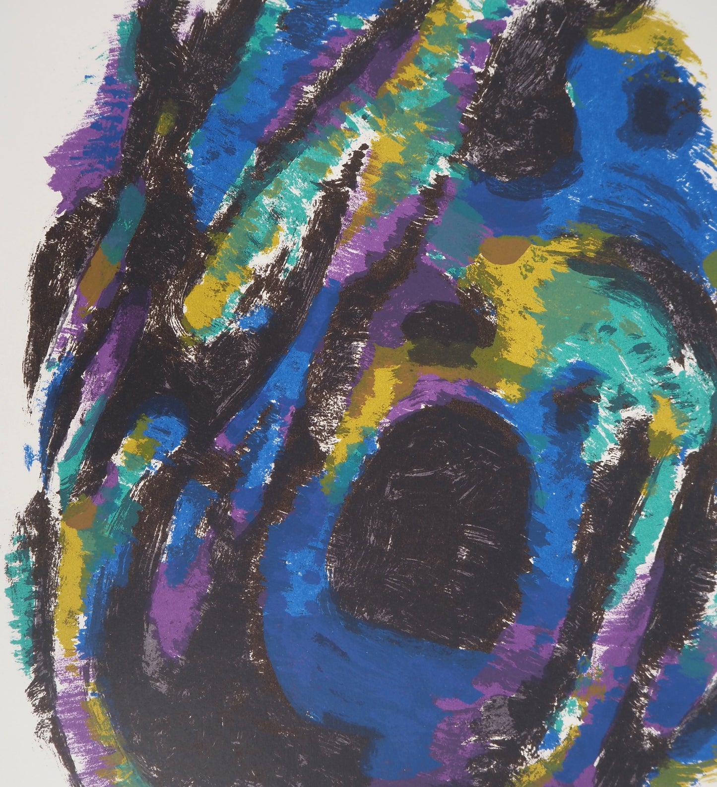 Alfred MANESSIER : Composition en couleurs - Lithographie originale