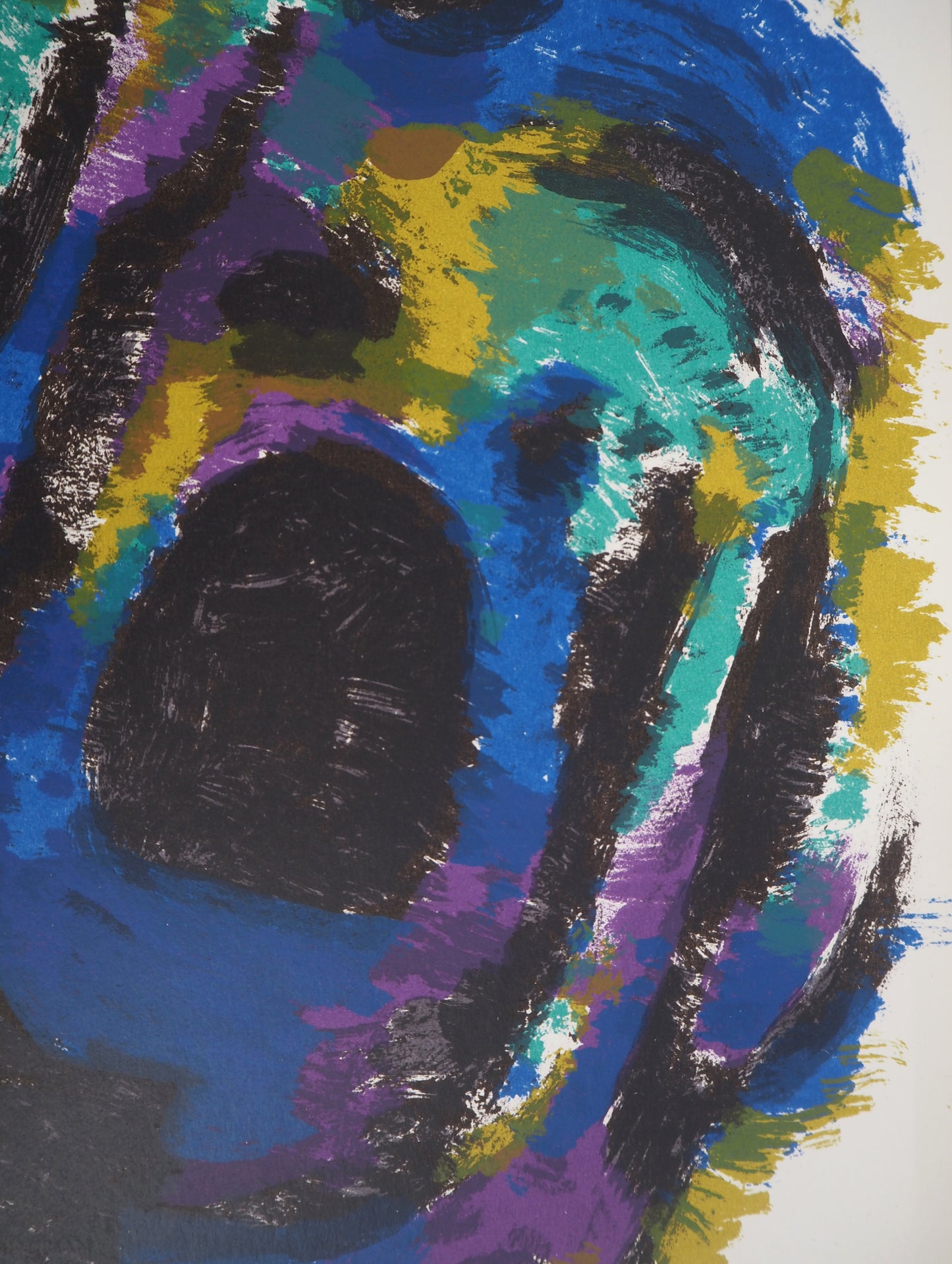 Alfred MANESSIER : Composition en couleurs - Lithographie originale