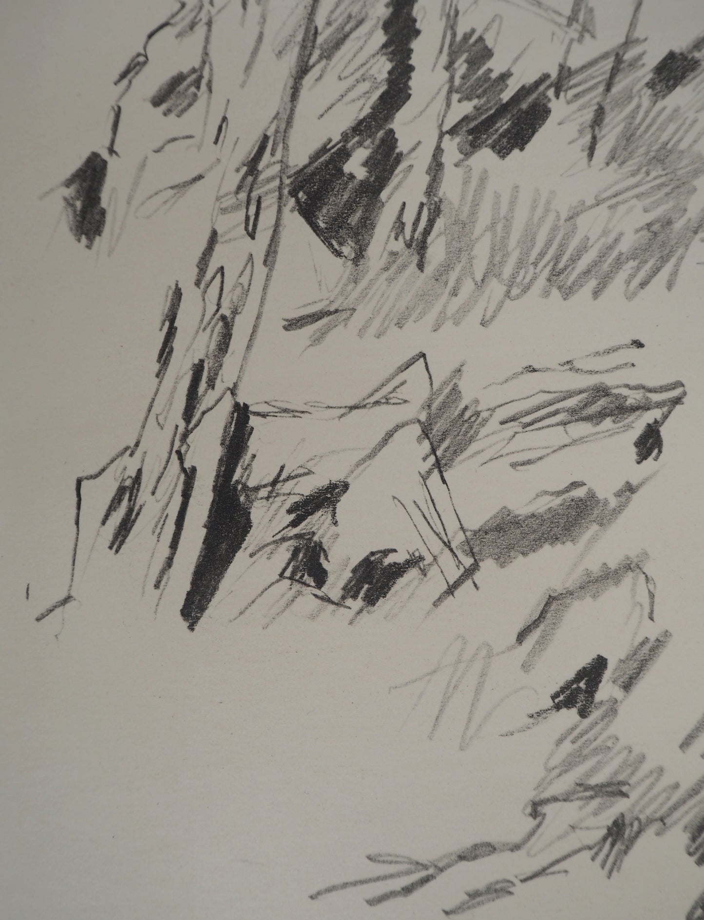 Jean BAZAINE : Sous bois - Lithographie originale signée