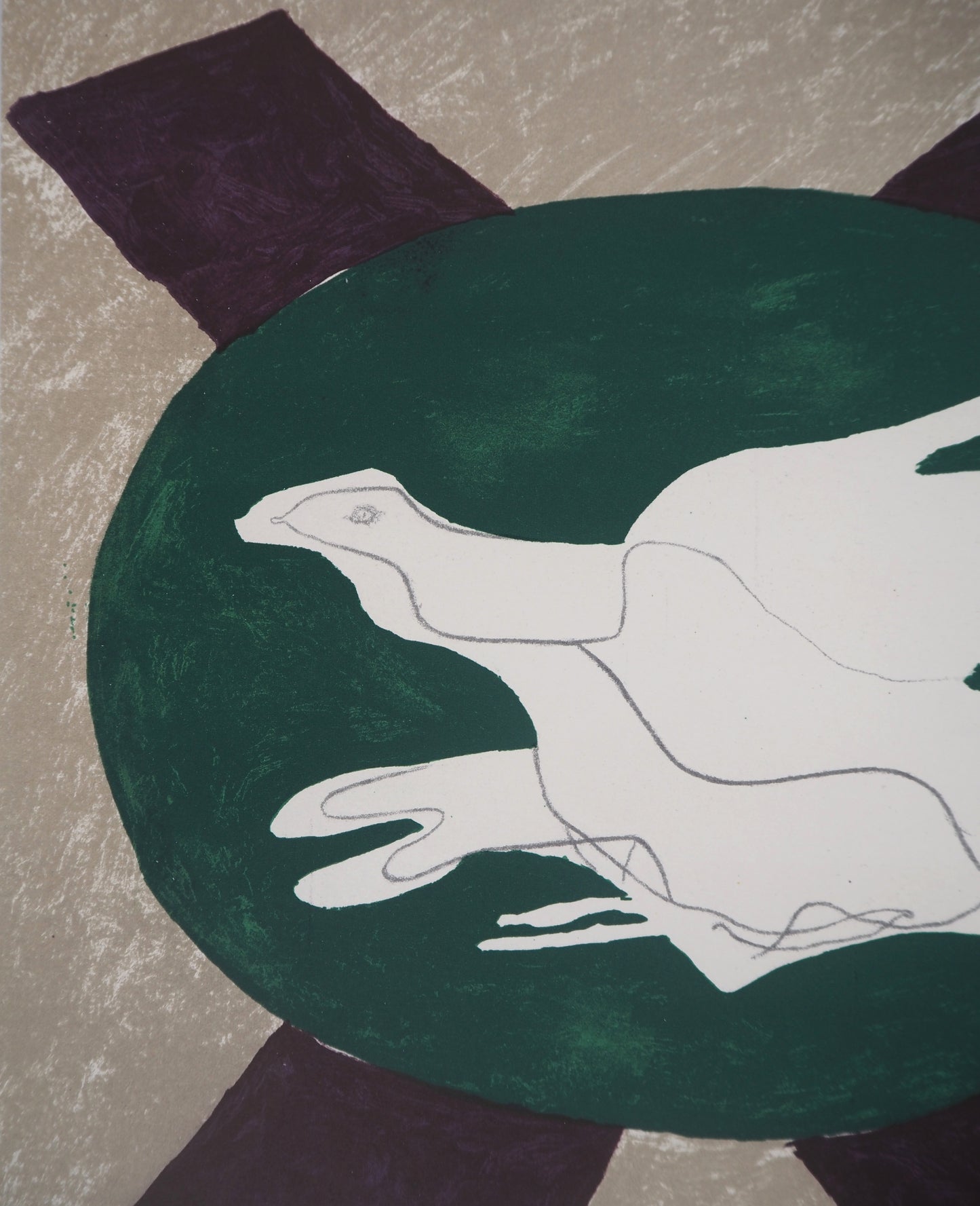 Georges BRAQUE : Oiseaux - Lithographie en couleurs