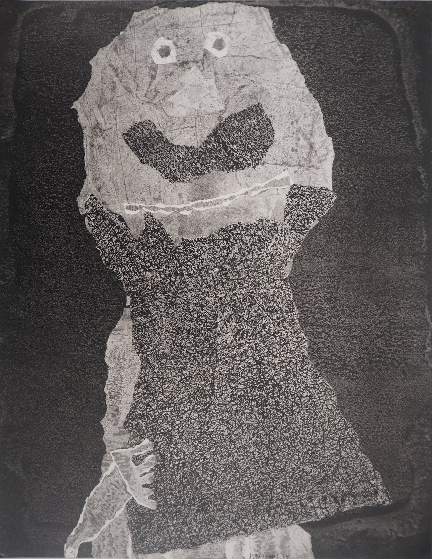 Jean DUBUFFET : Barbe des perplexités - Pochoir signé