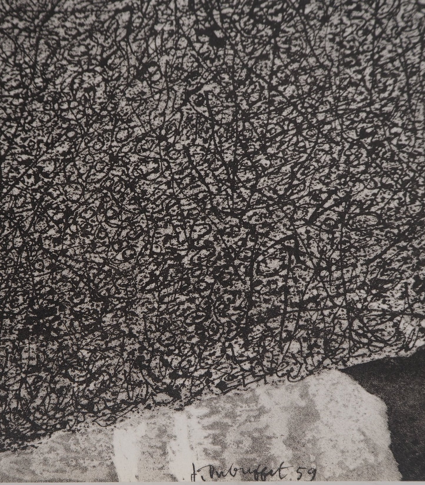 Jean DUBUFFET : Barbe des perplexités - Pochoir signé