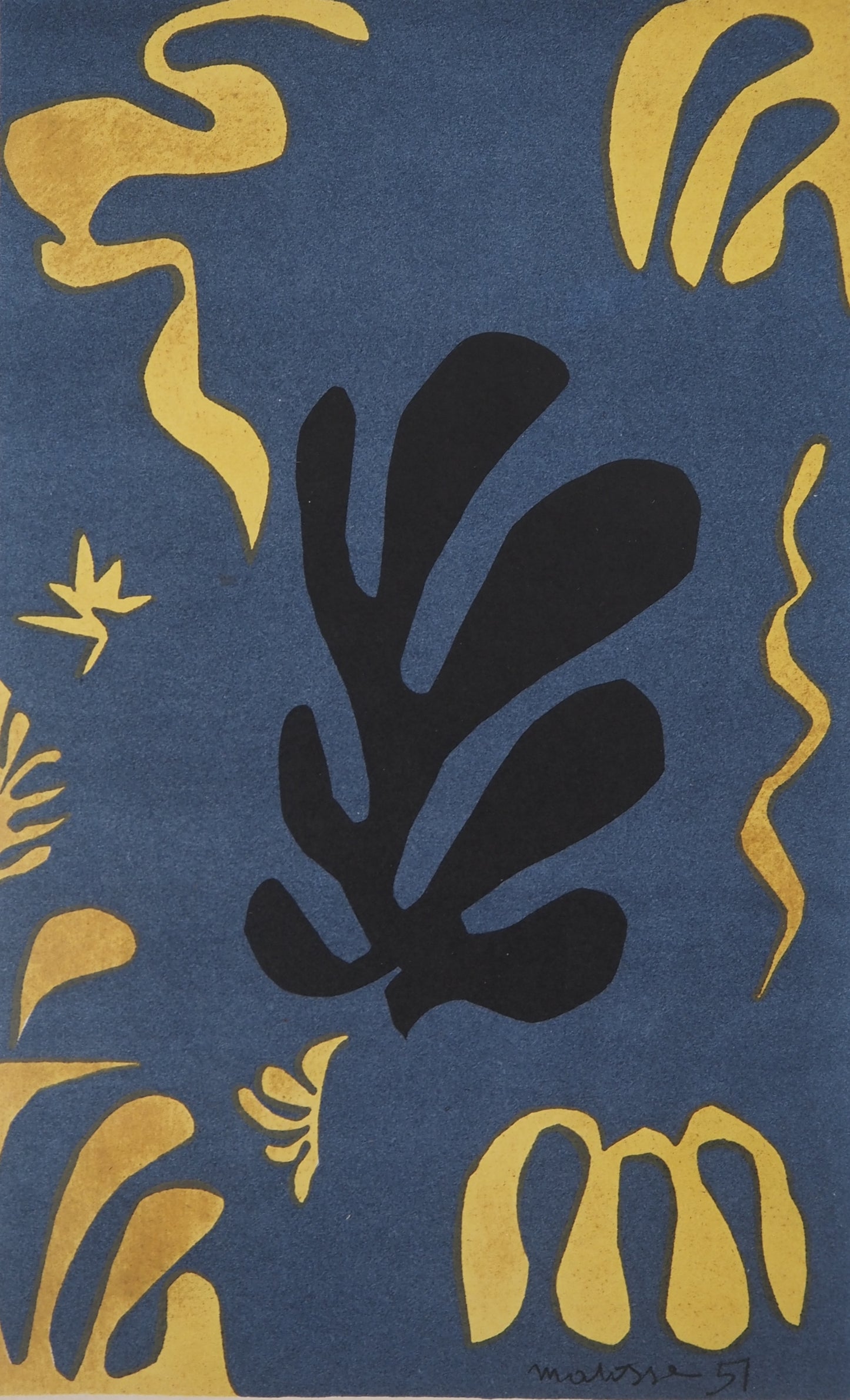 Henri MATISSE : Decoupage - Lithographie signée