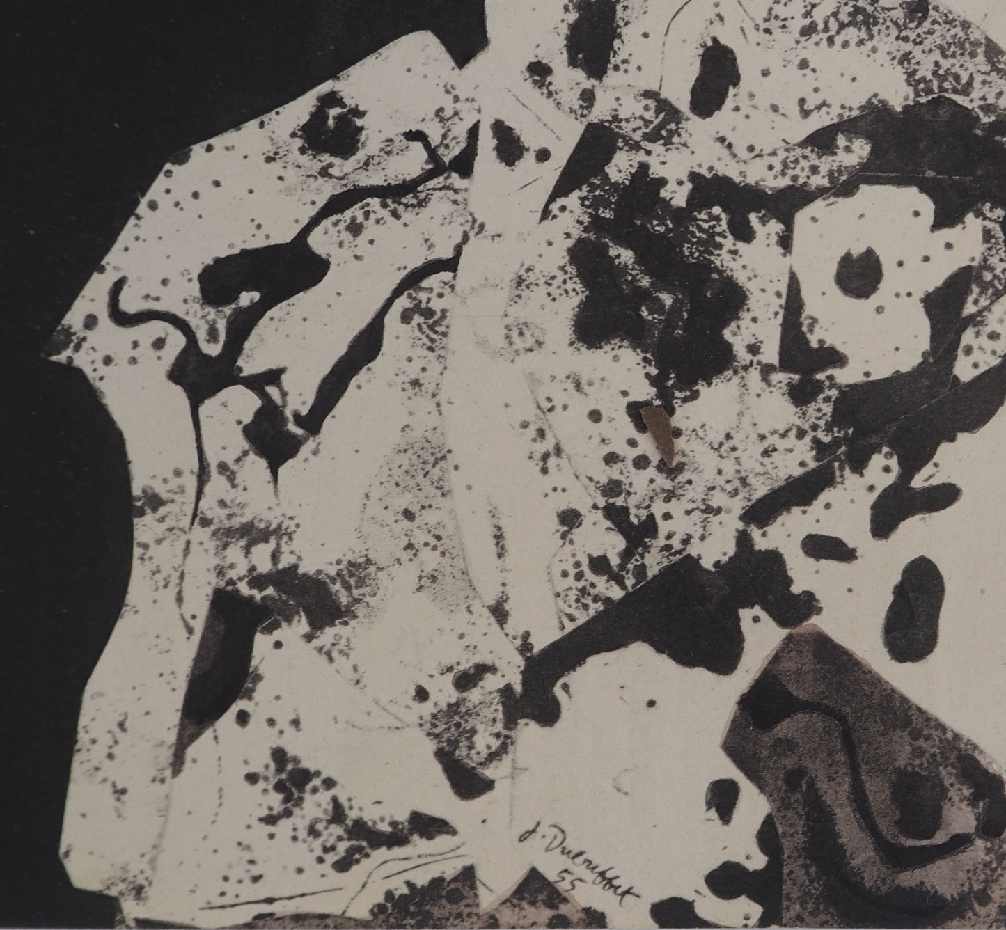 Jean DUBUFFET : Portrait - Pochoir signé