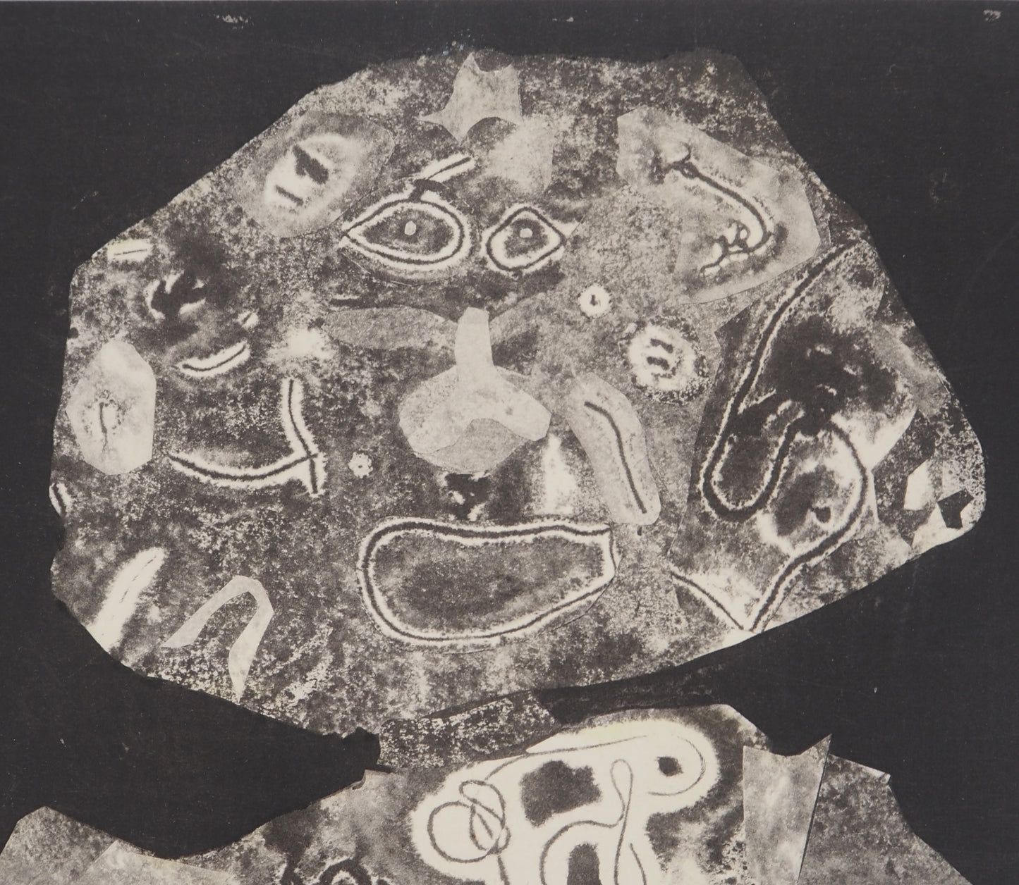 Jean DUBUFFET : Jeune homme - Pochoir signé