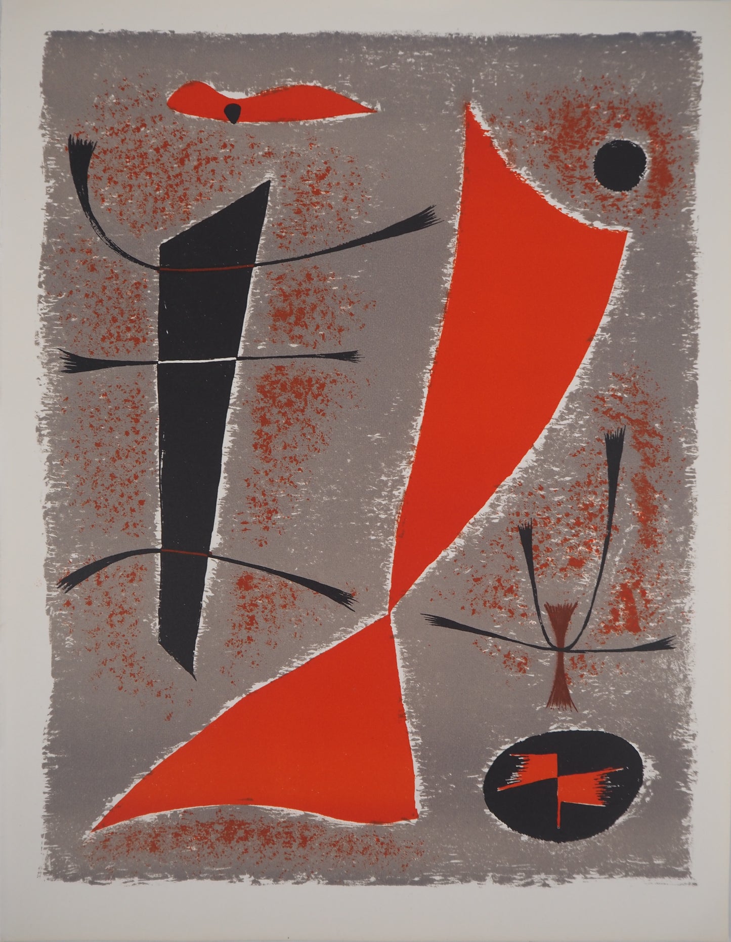 Gustave SINGIER : Composition abstraite - Lithographie originale