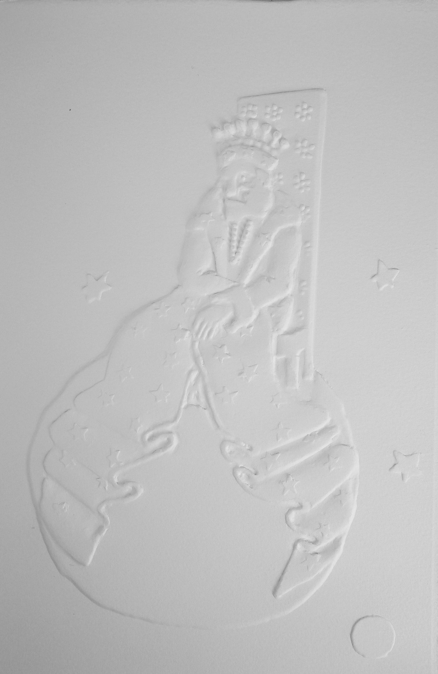 Antoine DE SAINT EXUPERY : Le Roi - Gravure sur bois