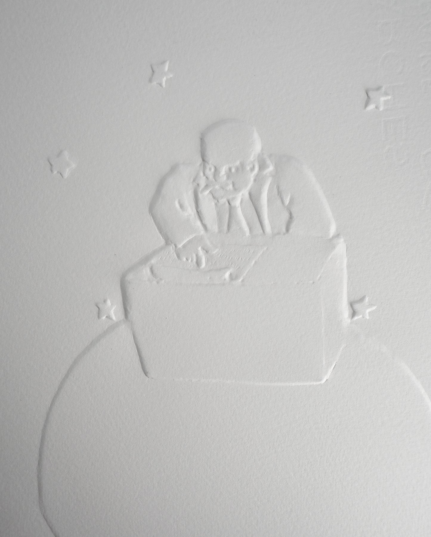 Antoine DE SAINT EXUPERY : Le businessman - Gravure sur bois