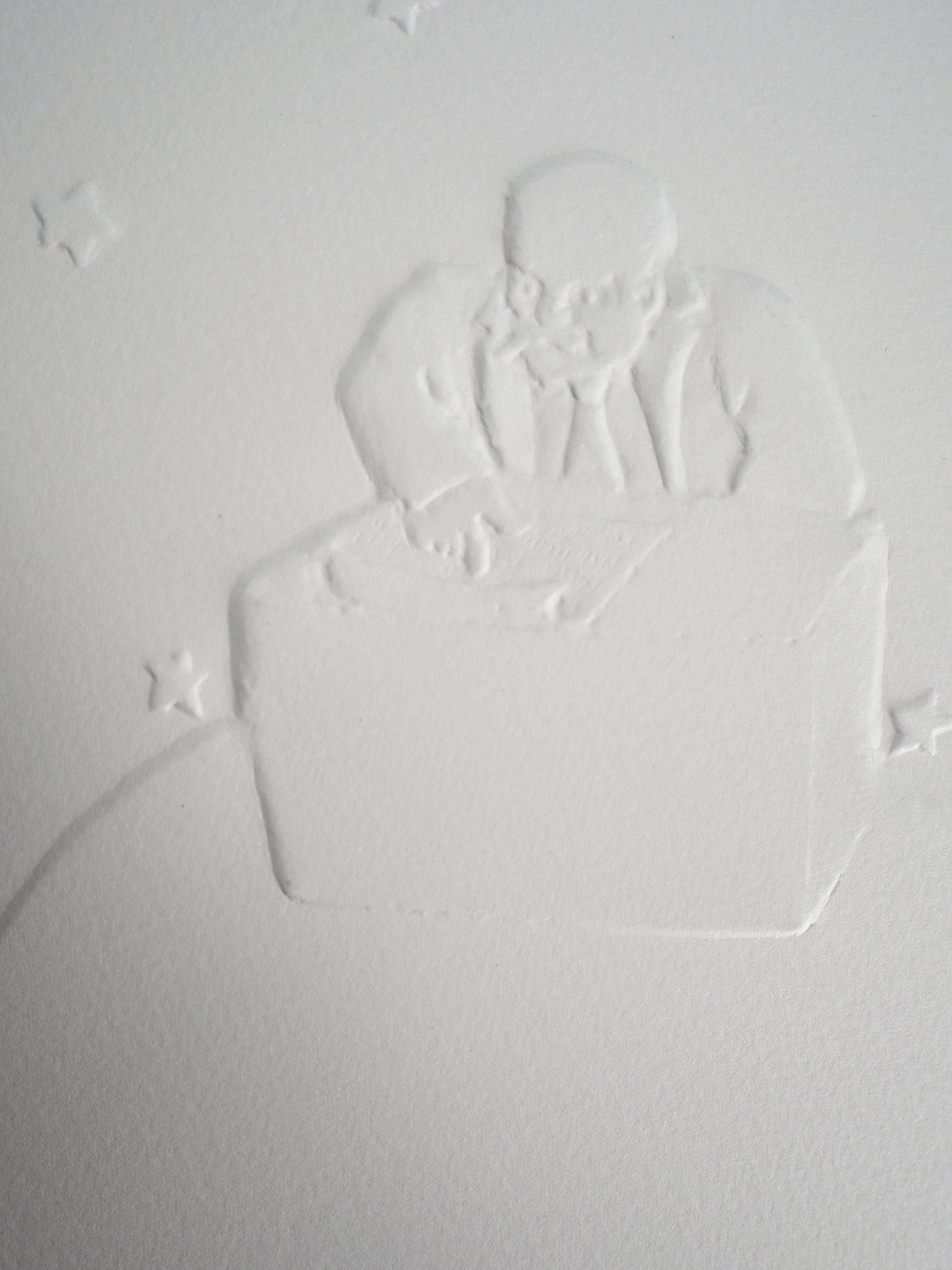 Antoine DE SAINT EXUPERY : Le businessman - Gravure sur bois