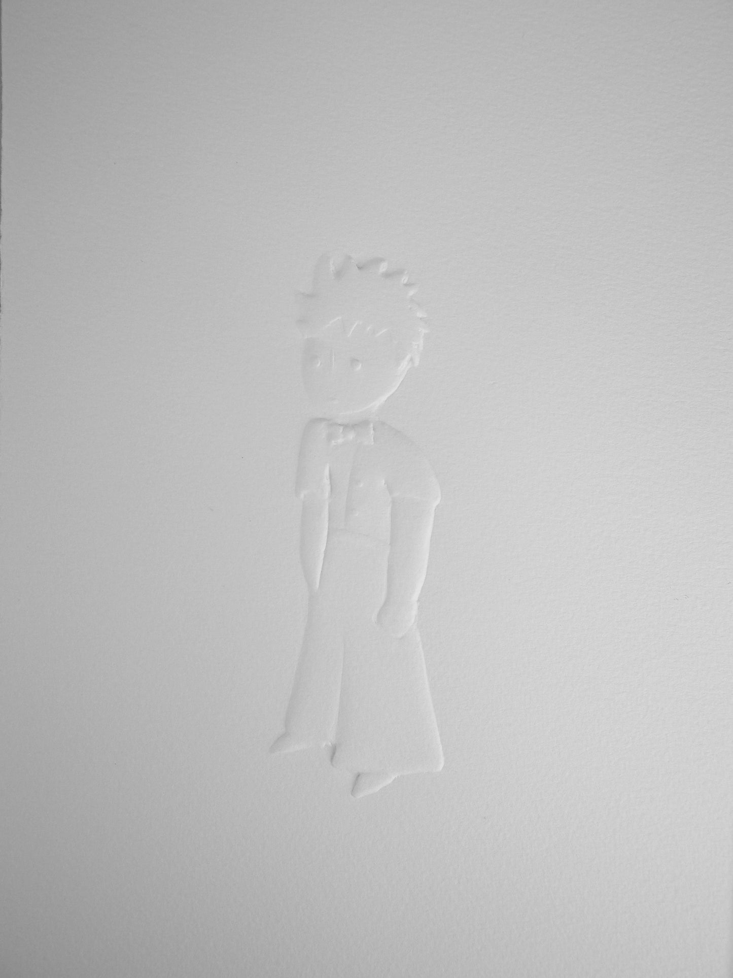 Antoine DE SAINT EXUPERY : Portrait du petit prince - Gravure sur bois