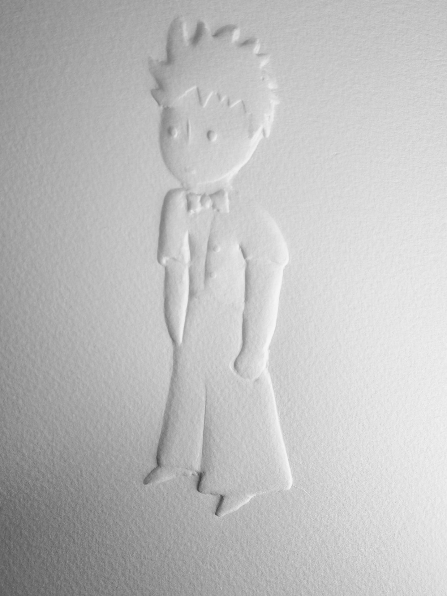 Antoine DE SAINT EXUPERY : Portrait du petit prince - Gravure sur bois