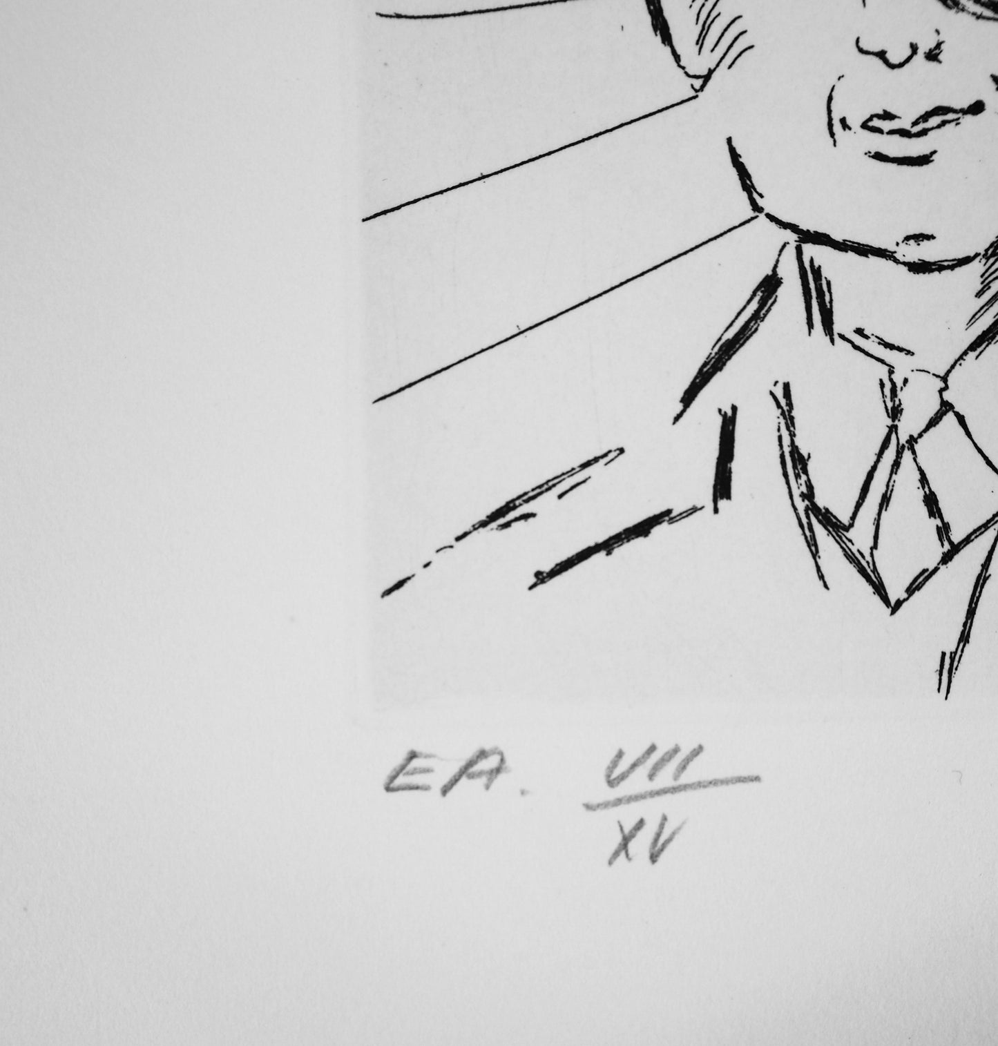 Salvador DALI : Moshe Dayan - Gravure originale signée