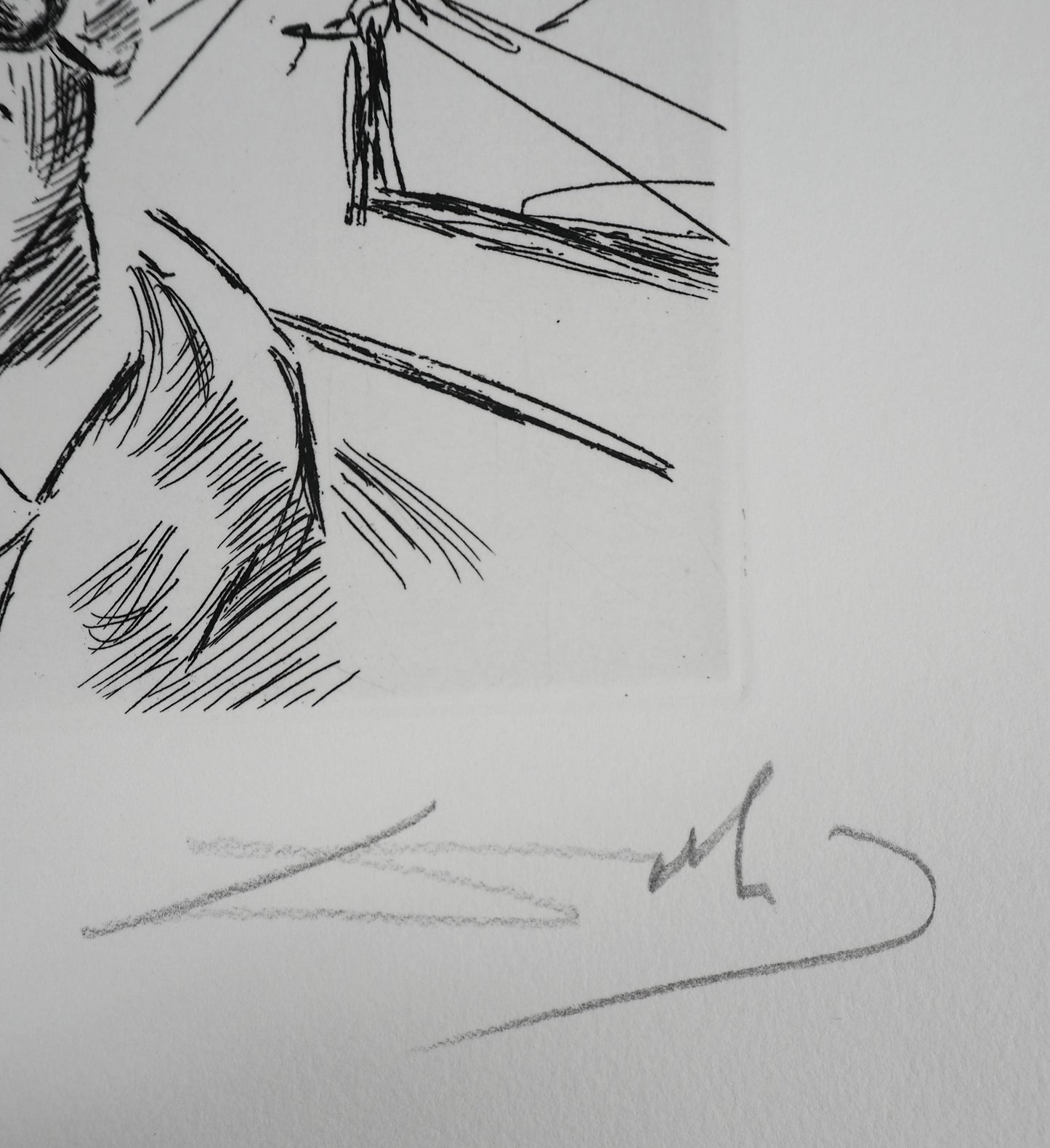 Salvador DALI : Moshe Dayan - Gravure originale signée