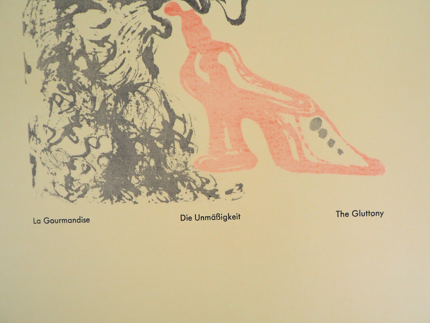 Salvador DALI : La Gourmandise - Lithographie originale signée