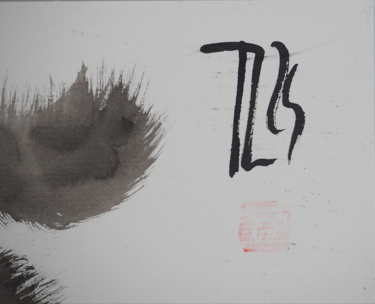 Laszlo TIBAY : Couple de chats en chasse et leur chaton - Dessin original signé