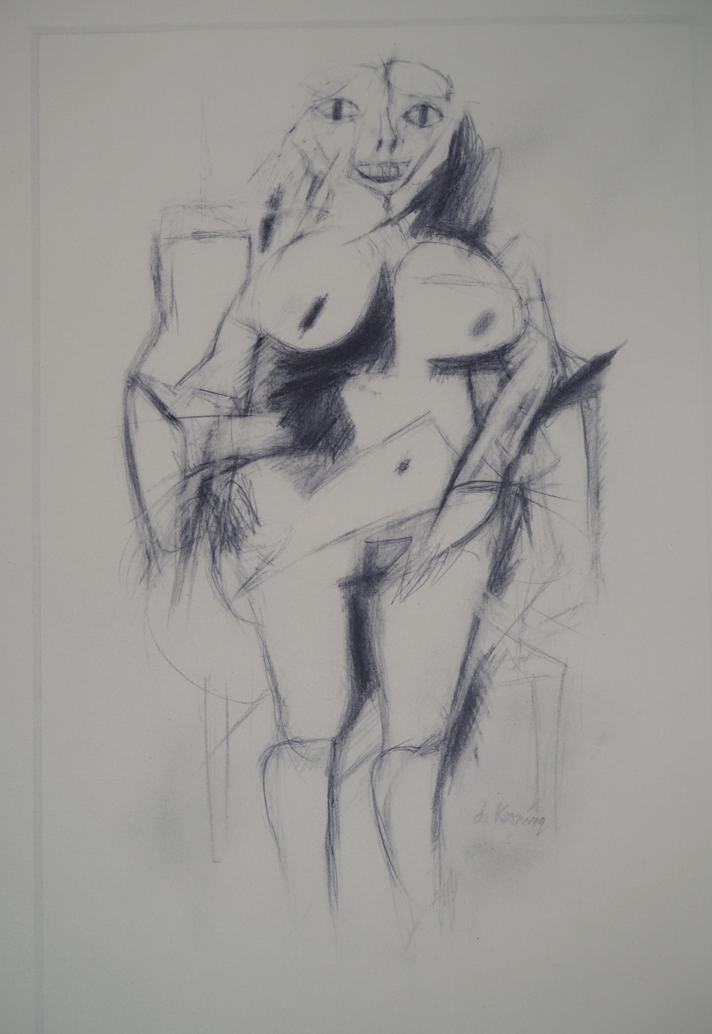Willem DE KOONING : Nue debout - Lithographie signée