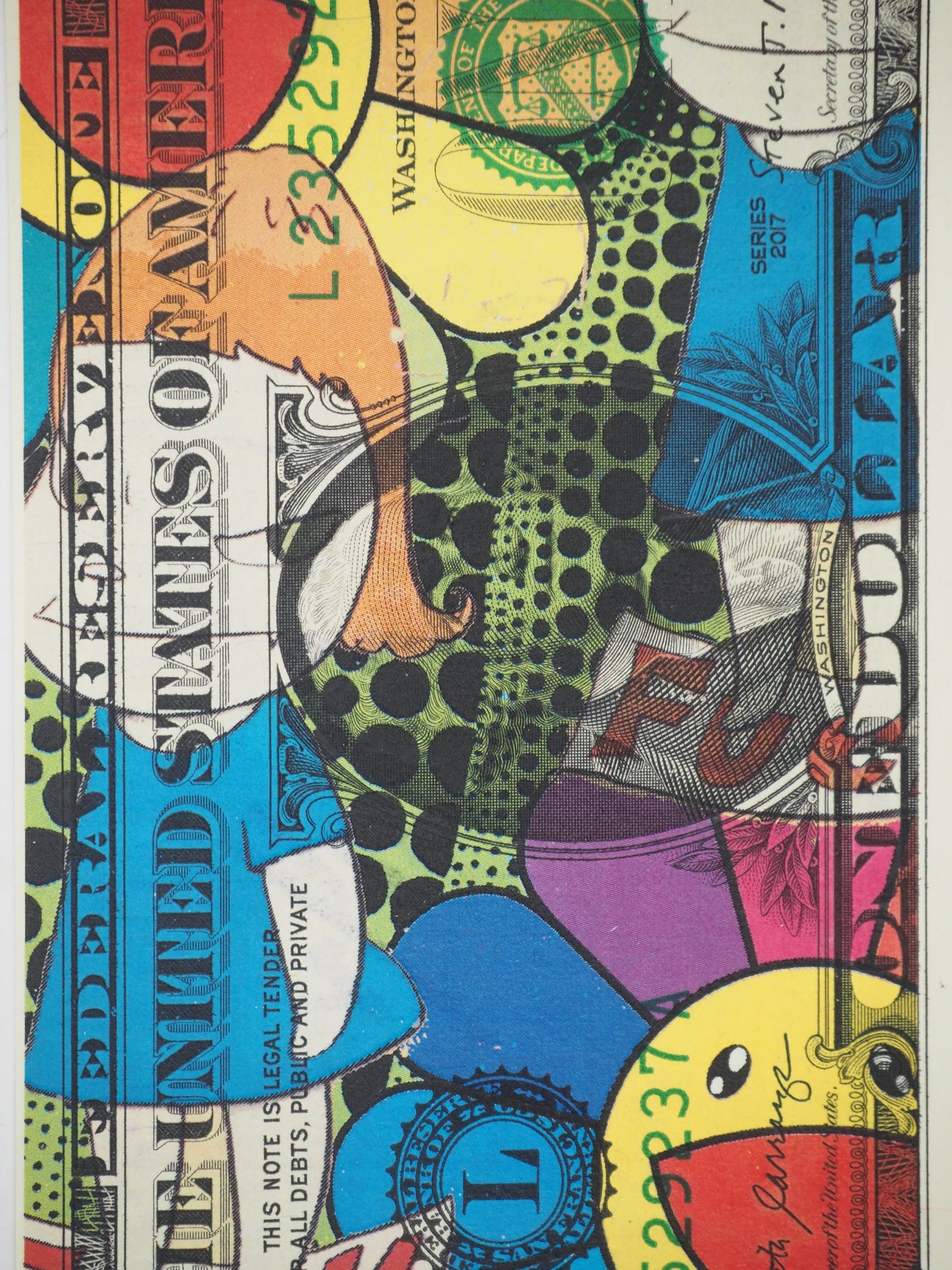 Death NYC : Blue Nara with Murakami's flowers - Sérigraphie originale signée