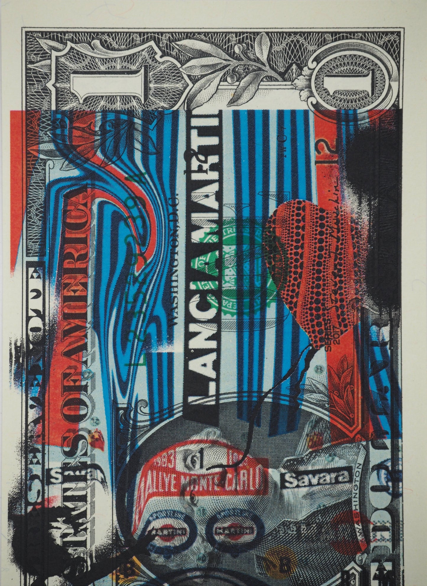 Death NYC : The Little Girl with the Kusama's Balloon - Sérigraphie originale signée