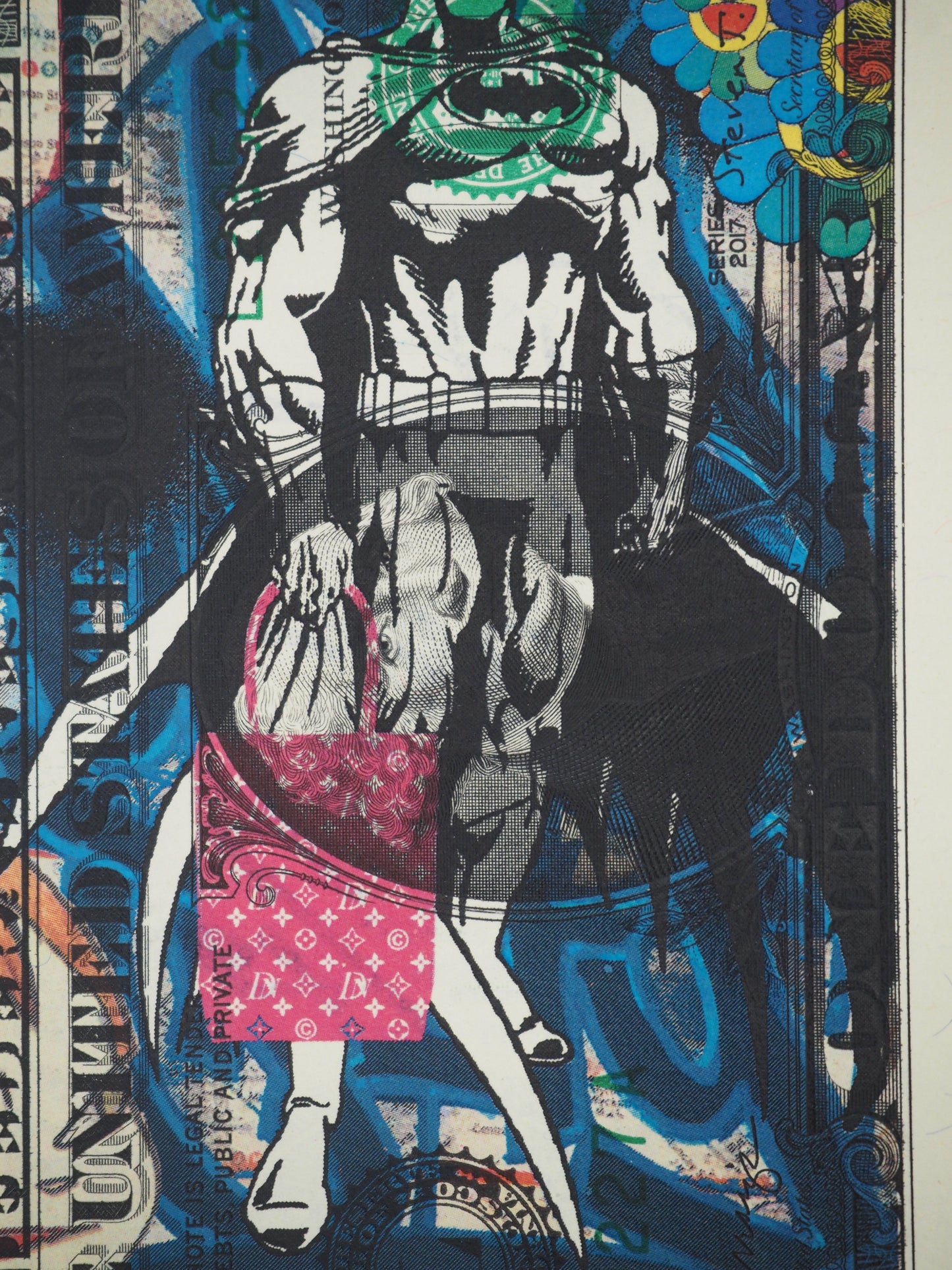 Death NYC : Batman with Louis Vuitton bag - Sérigraphie originale signée