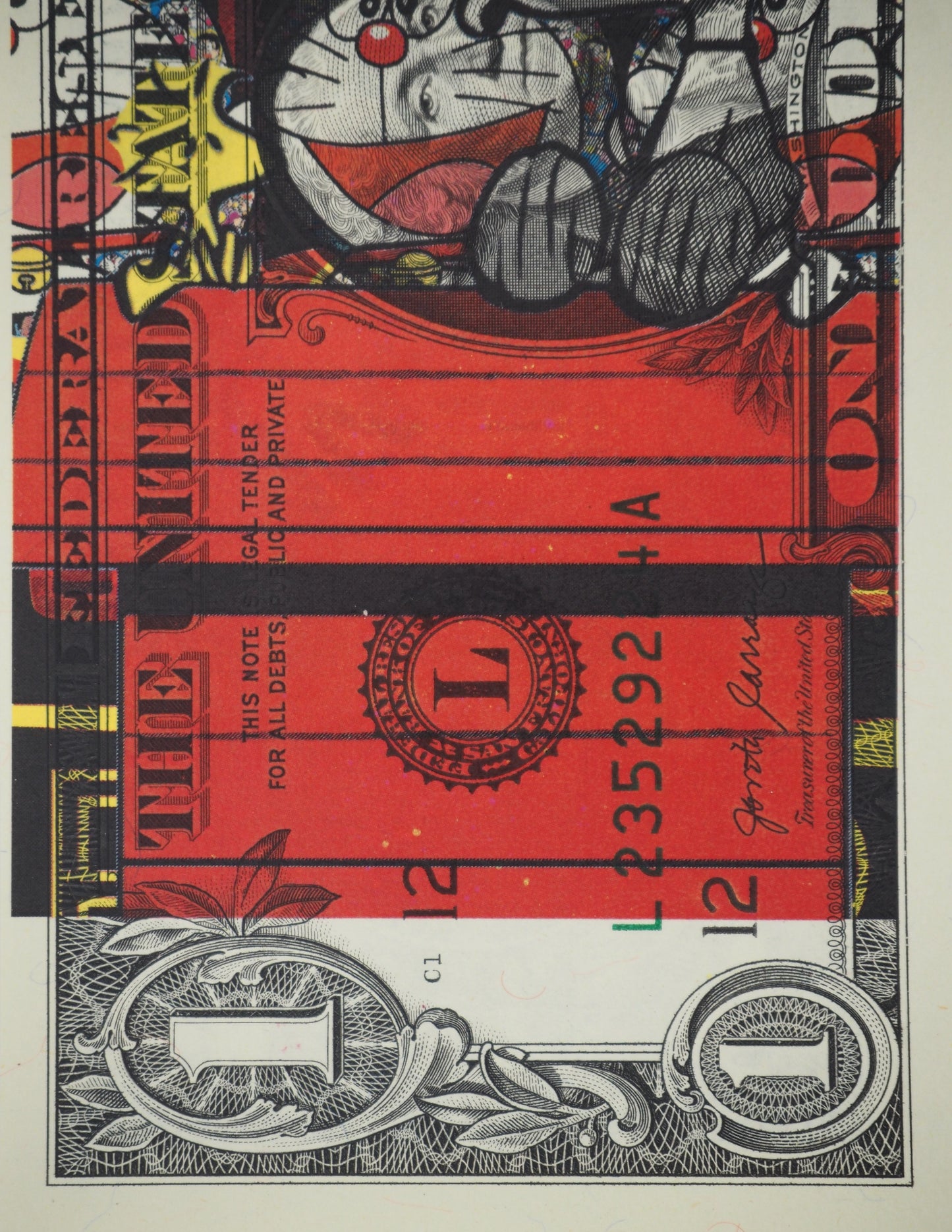 Death NYC : Snoopy and his friend Doreamon - Sérigraphie originale signée