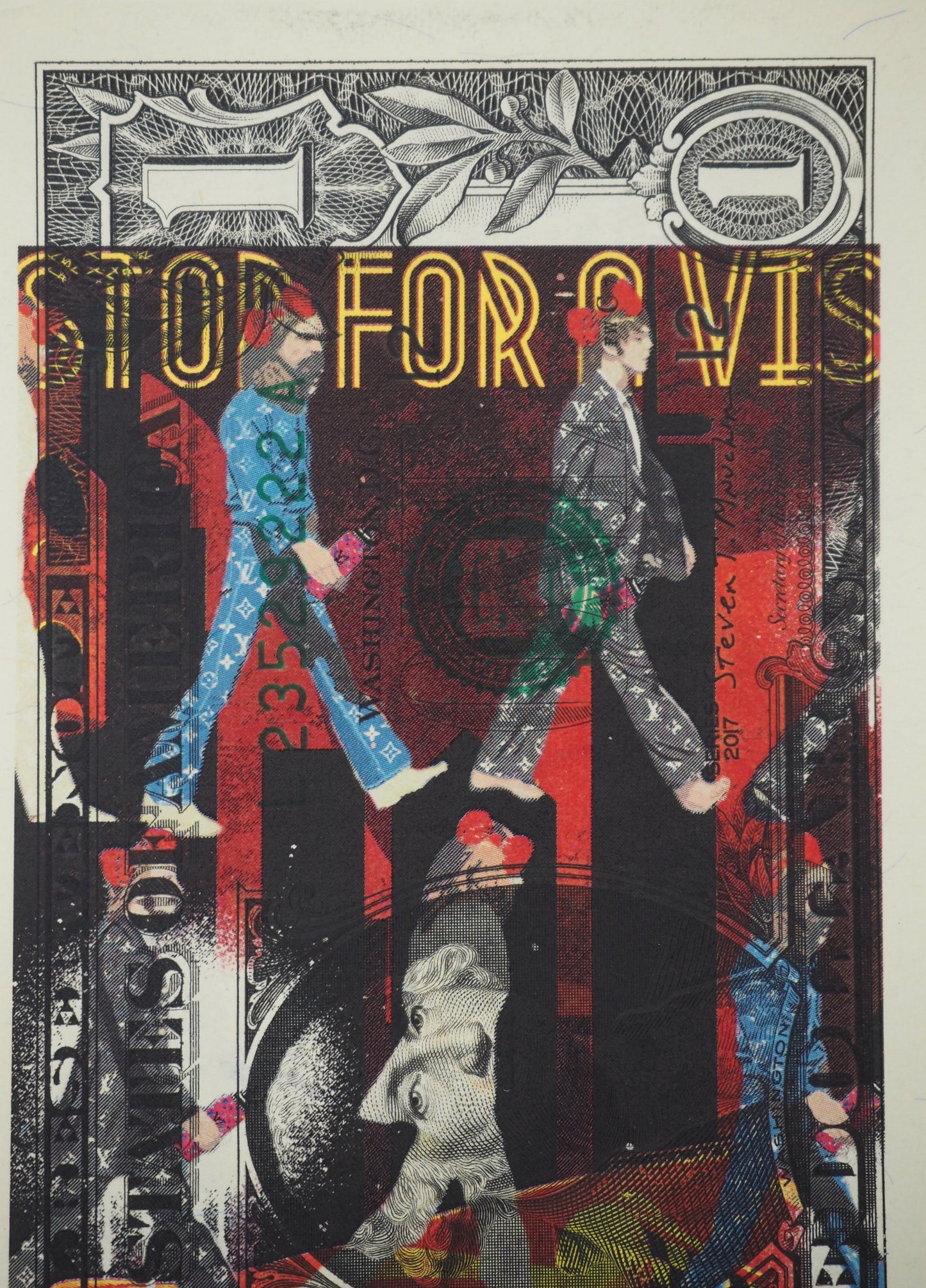 Death NYC : The Beatles with a LV suit - Sérigraphie originale signée