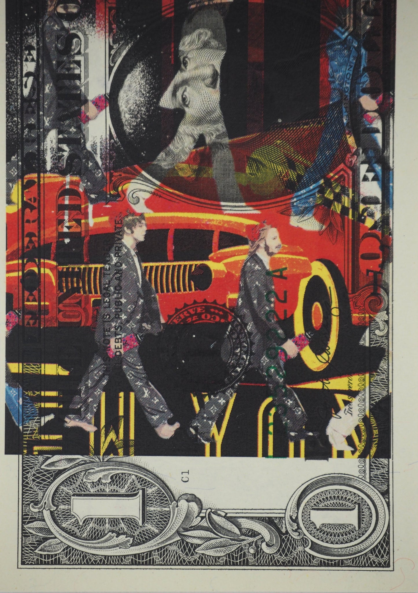 Death NYC : The Beatles with a LV suit - Sérigraphie originale signée