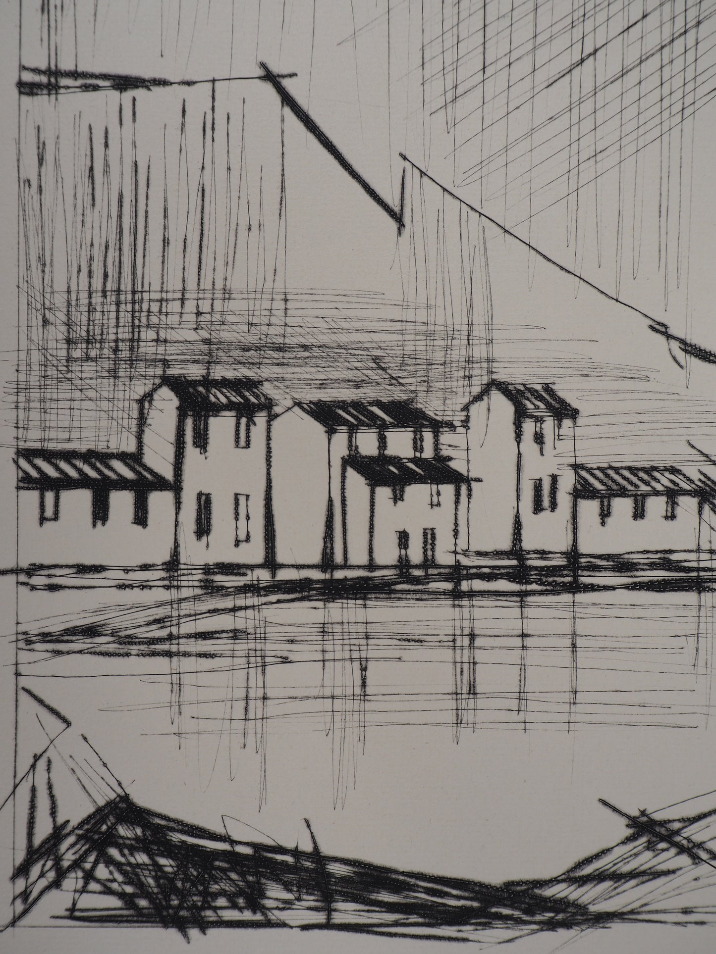 Bernard BUFFET : Côte amalfitaine (Naples)- Gravure originale