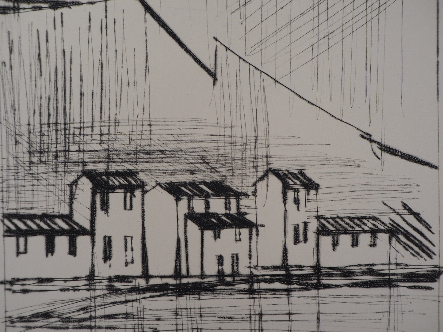 Bernard BUFFET : Côte amalfitaine (Naples)- Gravure originale