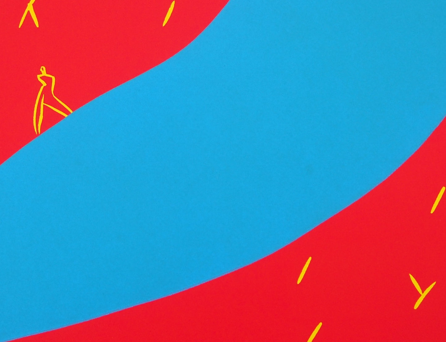 Aki KURODA : Notre planète bleue - Linogravure originale signée