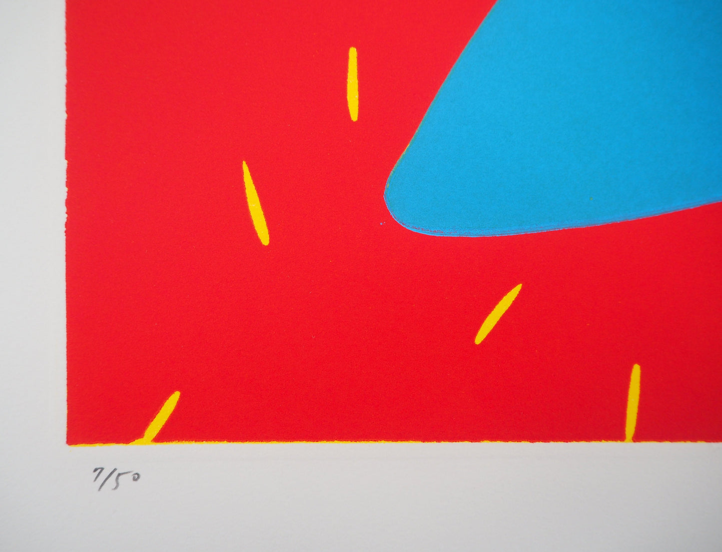 Aki KURODA : Notre planète bleue - Linogravure originale signée
