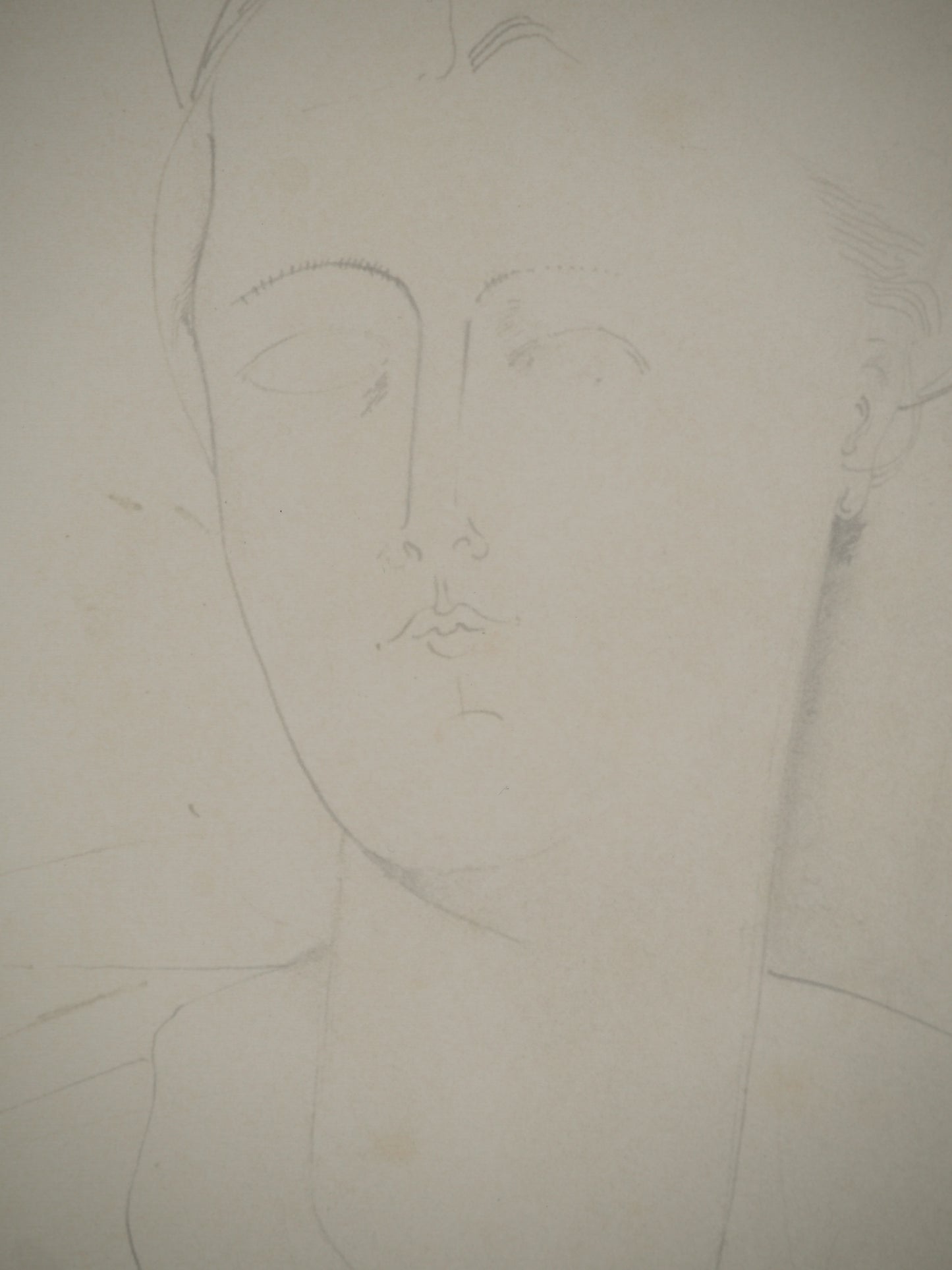 Amedeo MODIGLIANI : Portrait de femme - Lithographie signée