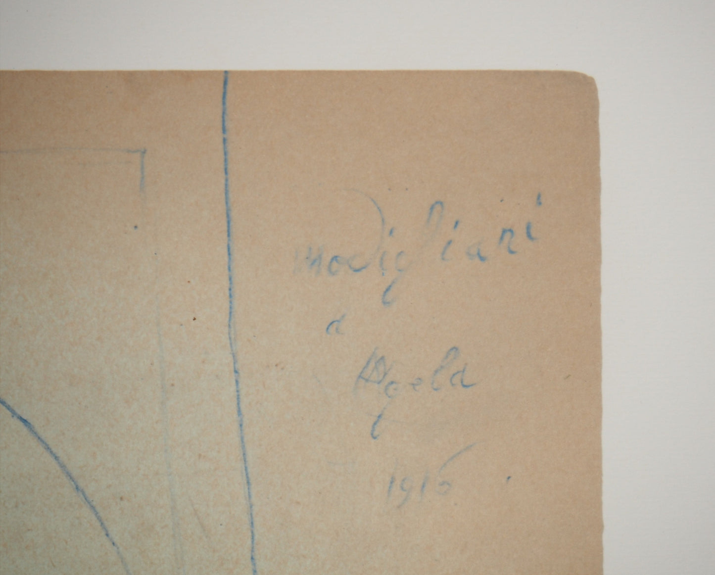 Amedeo MODIGLIANI : Portrait d'Angela - Lithographie signée
