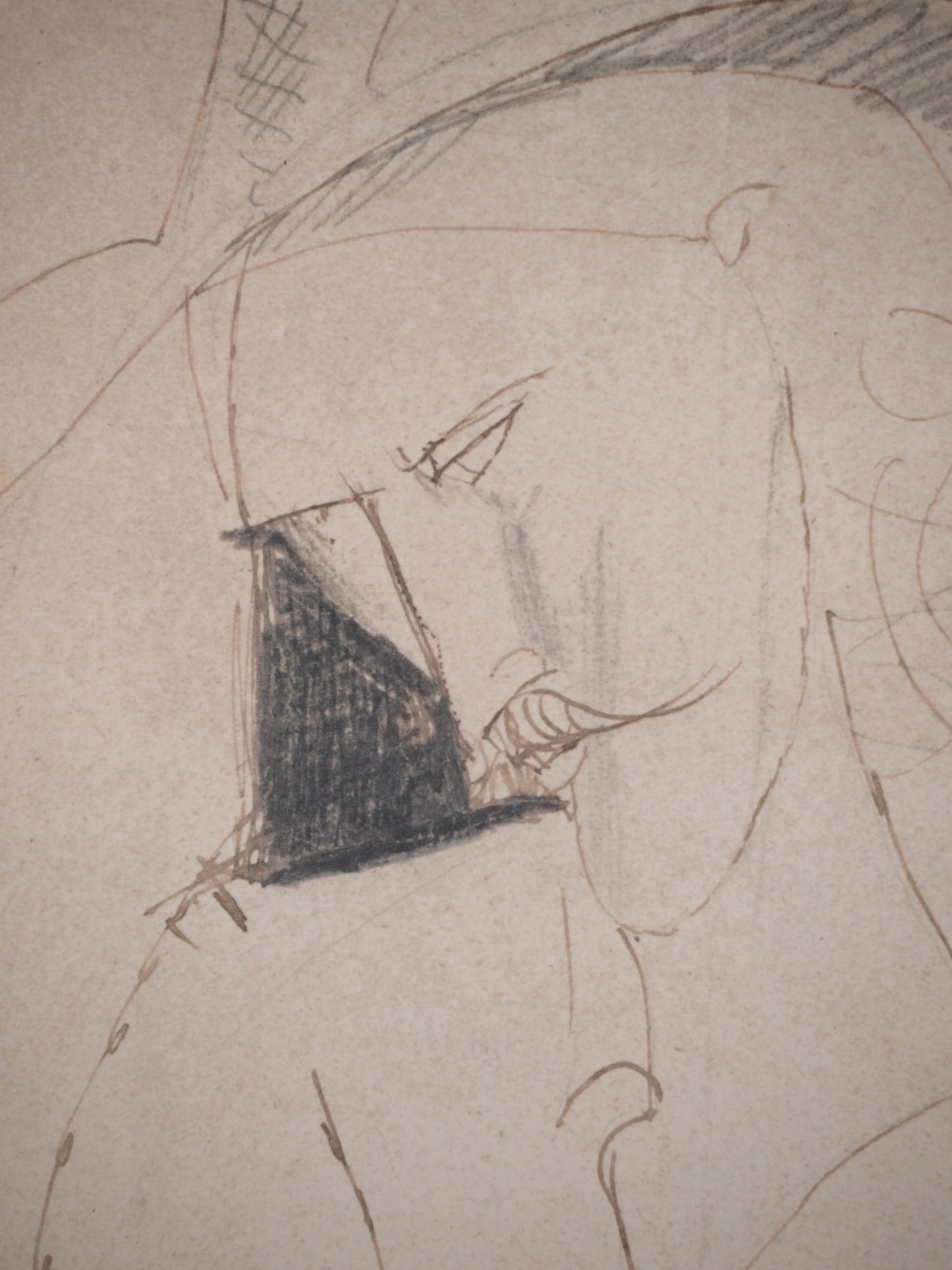 Amedeo MODIGLIANI : Les pampas Pampadour - Lithographie signée
