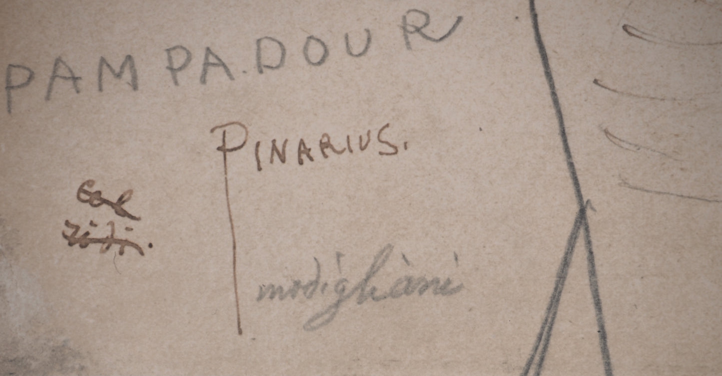 Amedeo MODIGLIANI : Les pampas Pampadour - Lithographie signée