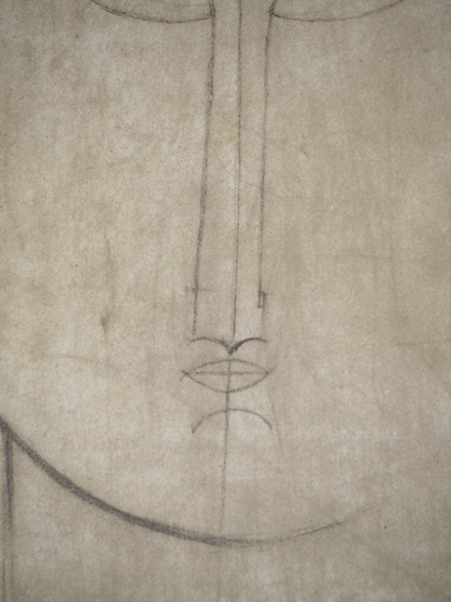 Amedeo MODIGLIANI : Tête de Cariatide - Lithographie signée
