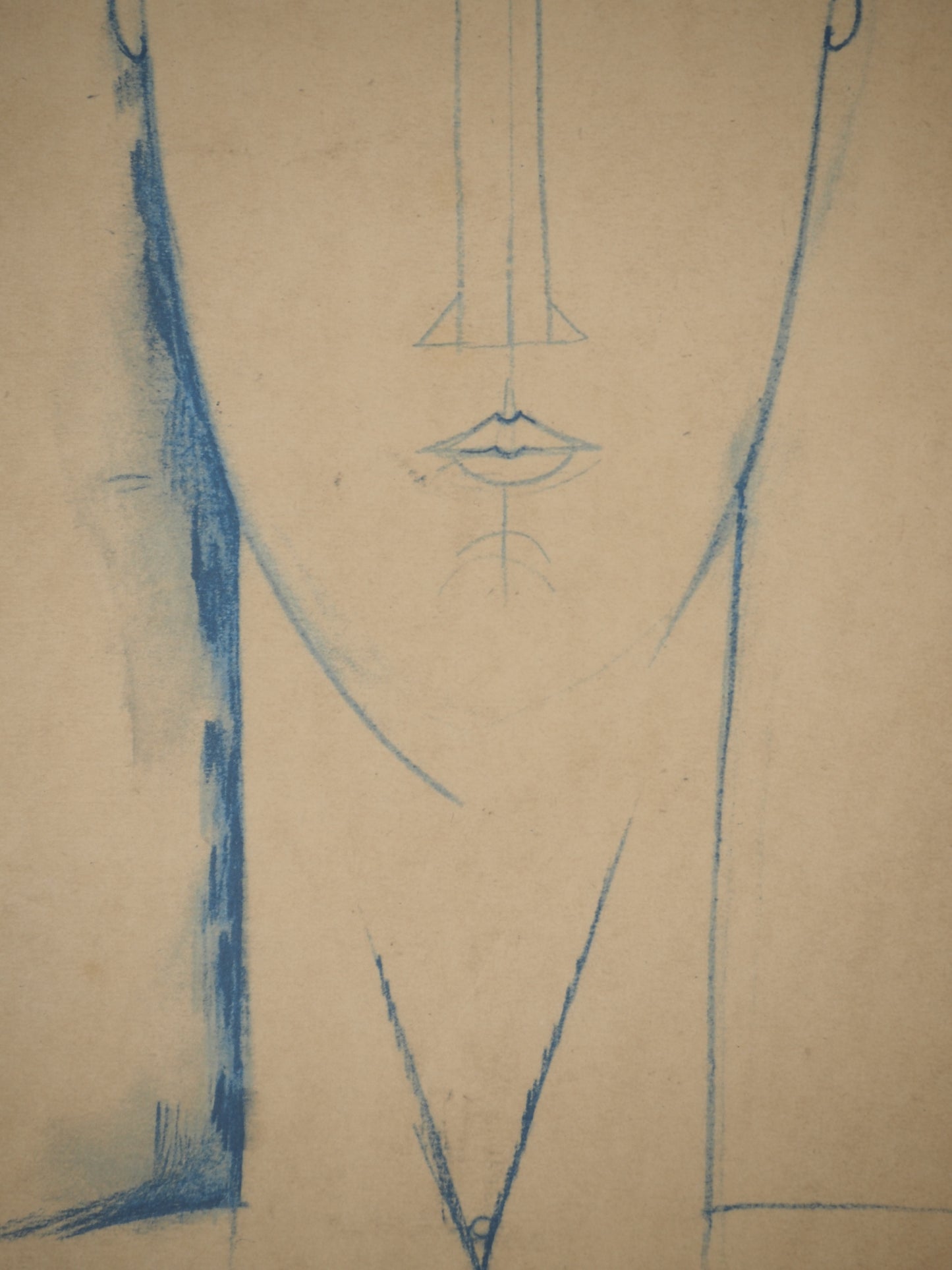 Amedeo MODIGLIANI : Tête de Cariatide - Lithographie signée