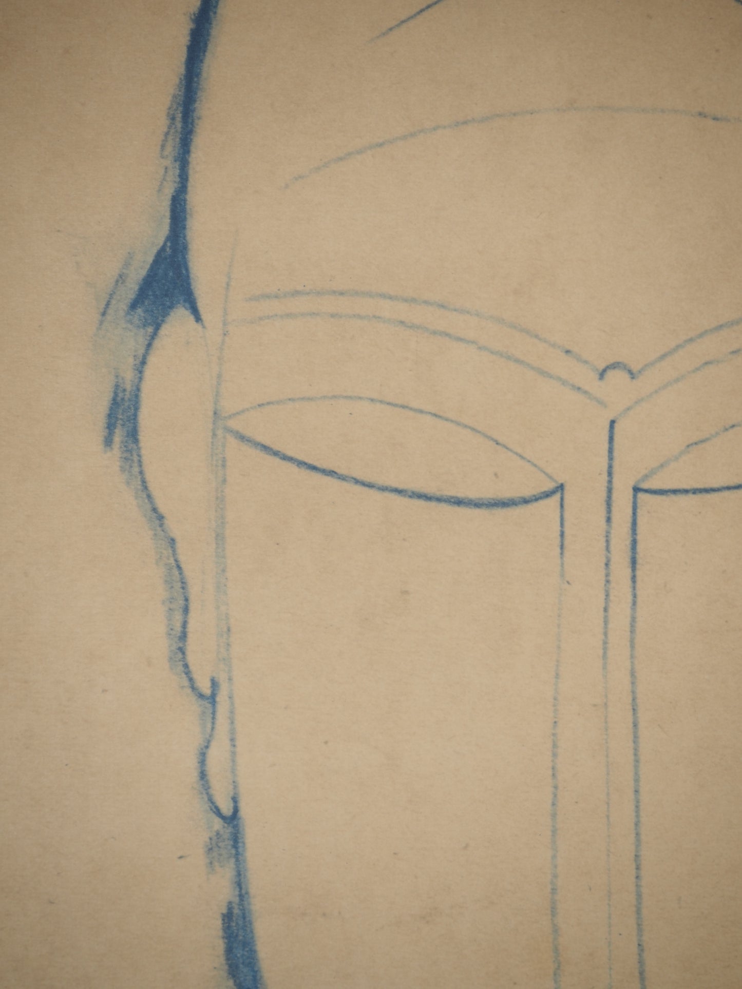 Amedeo MODIGLIANI : Tête de Cariatide - Lithographie signée