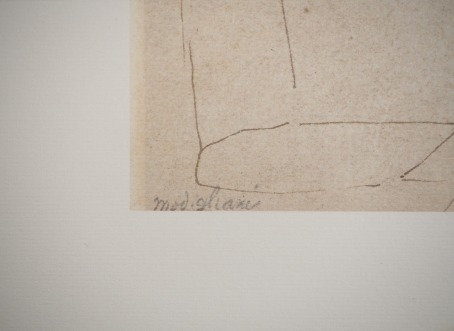 Amedeo MODIGLIANI : Portrait de l'artiste - Lithographie signée