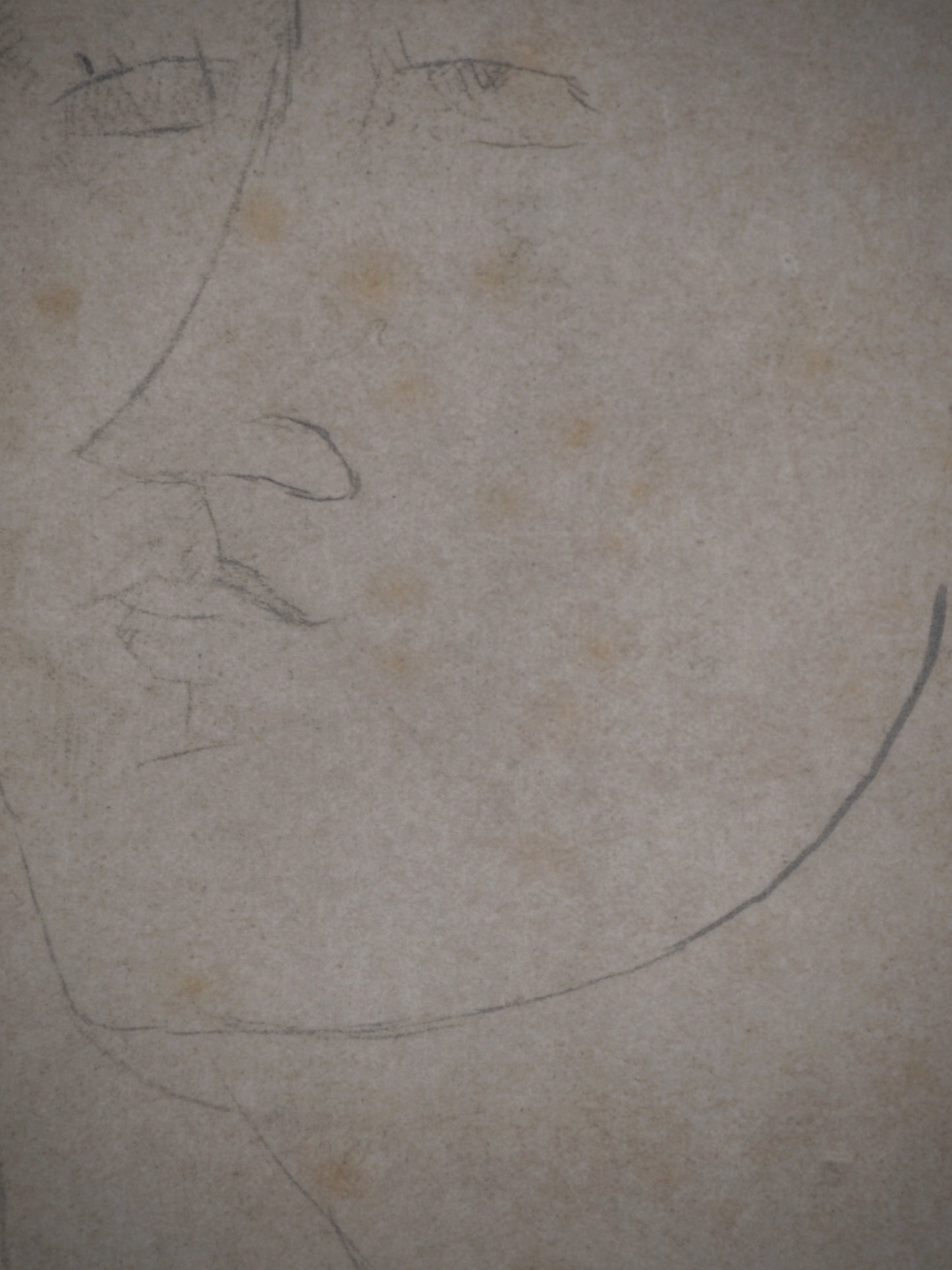 Amedeo MODIGLIANI : Portrait d'homme - Lithographie signée