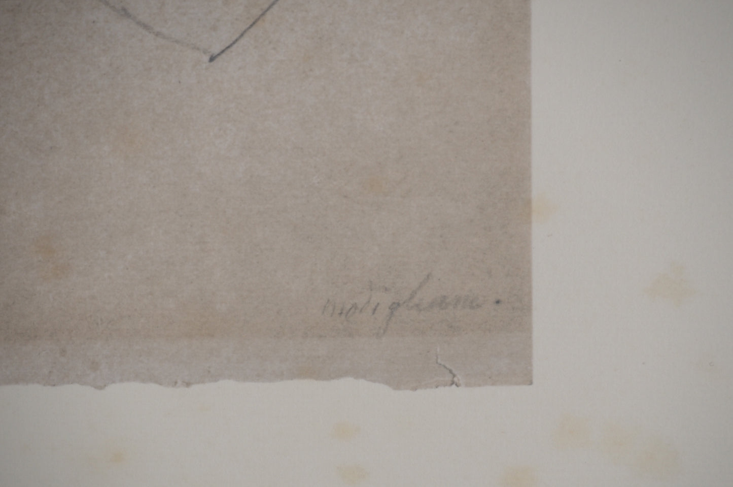 Amedeo MODIGLIANI : Portrait d'homme - Lithographie signée