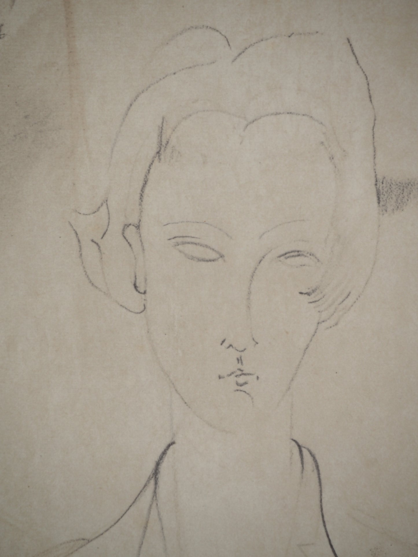 Amedeo MODIGLIANI : Femme en costume - Lithographie signée