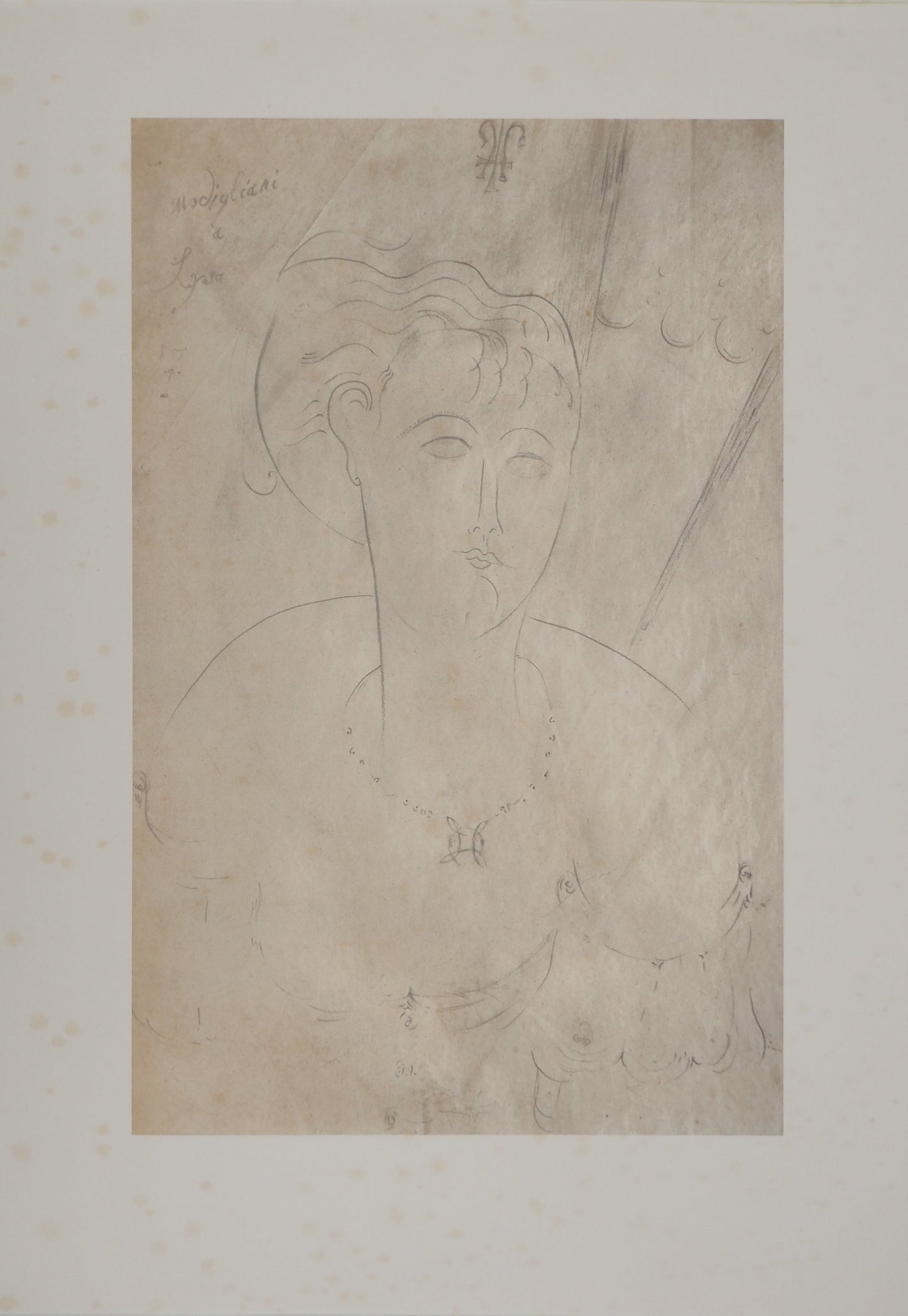 Amedeo MODIGLIANI : Lysa - Lithographie signée