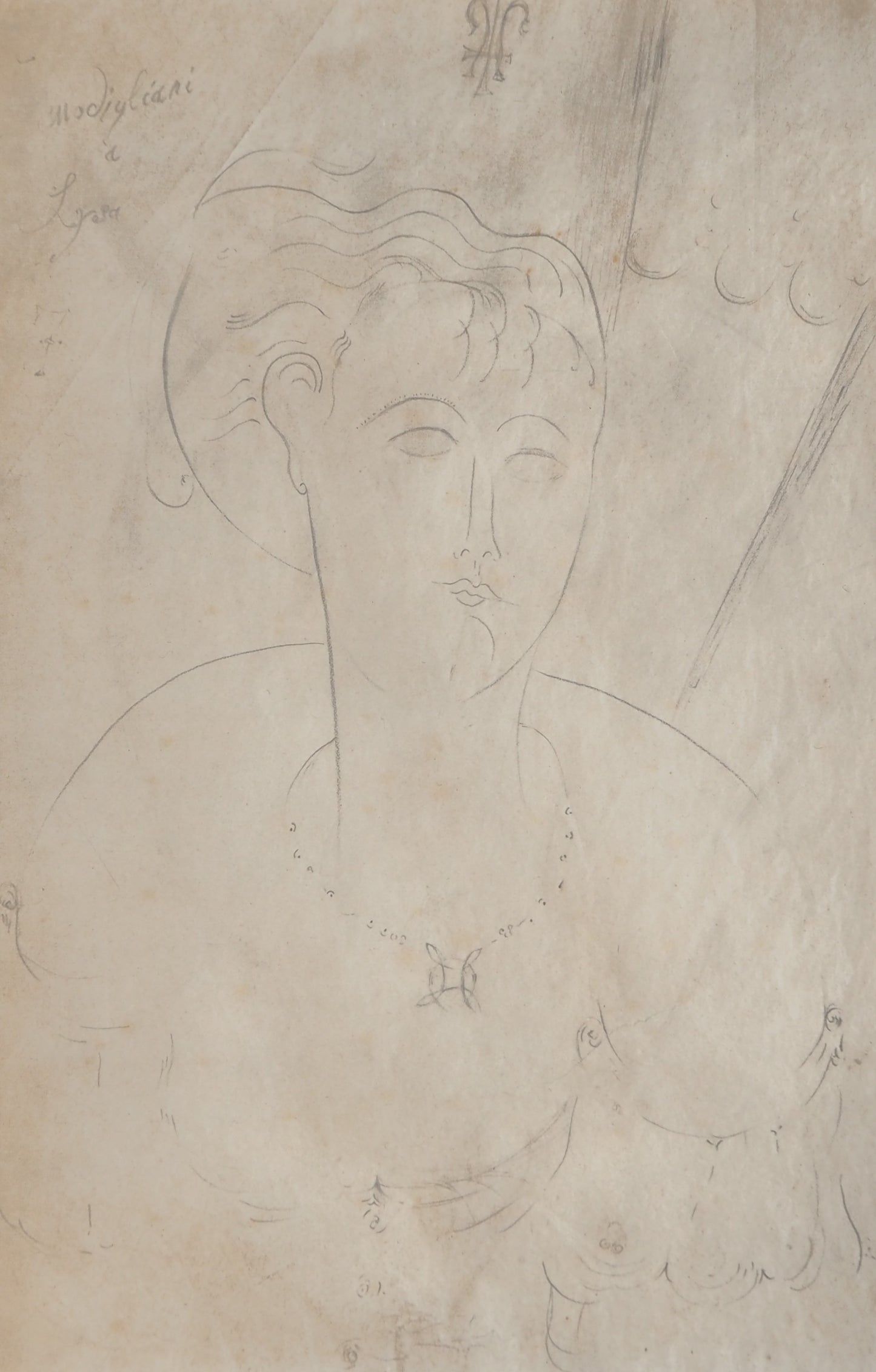 Amedeo MODIGLIANI : Lysa - Lithographie signée