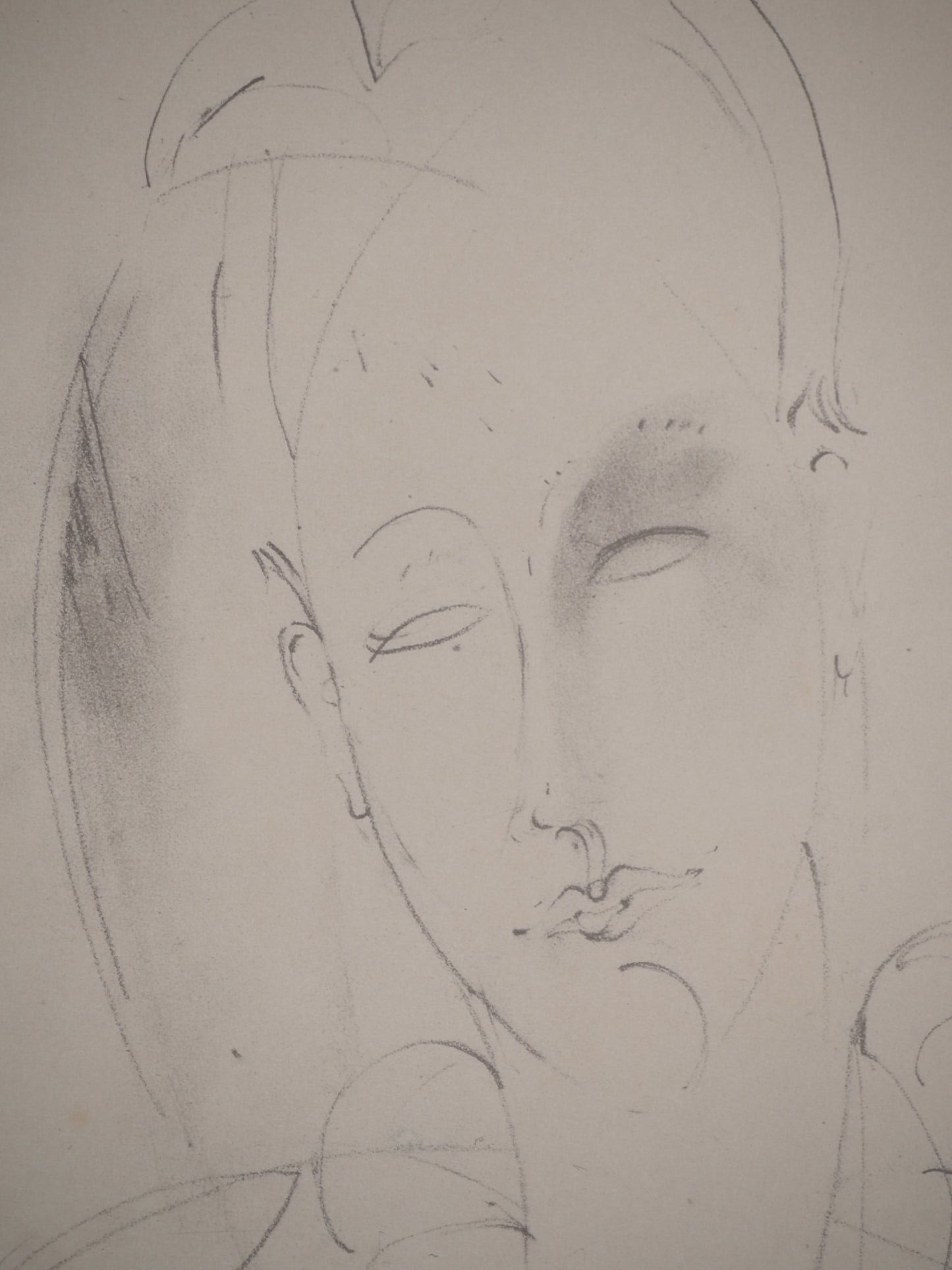 Amedeo MODIGLIANI : La jeune muse - Lithographie signée