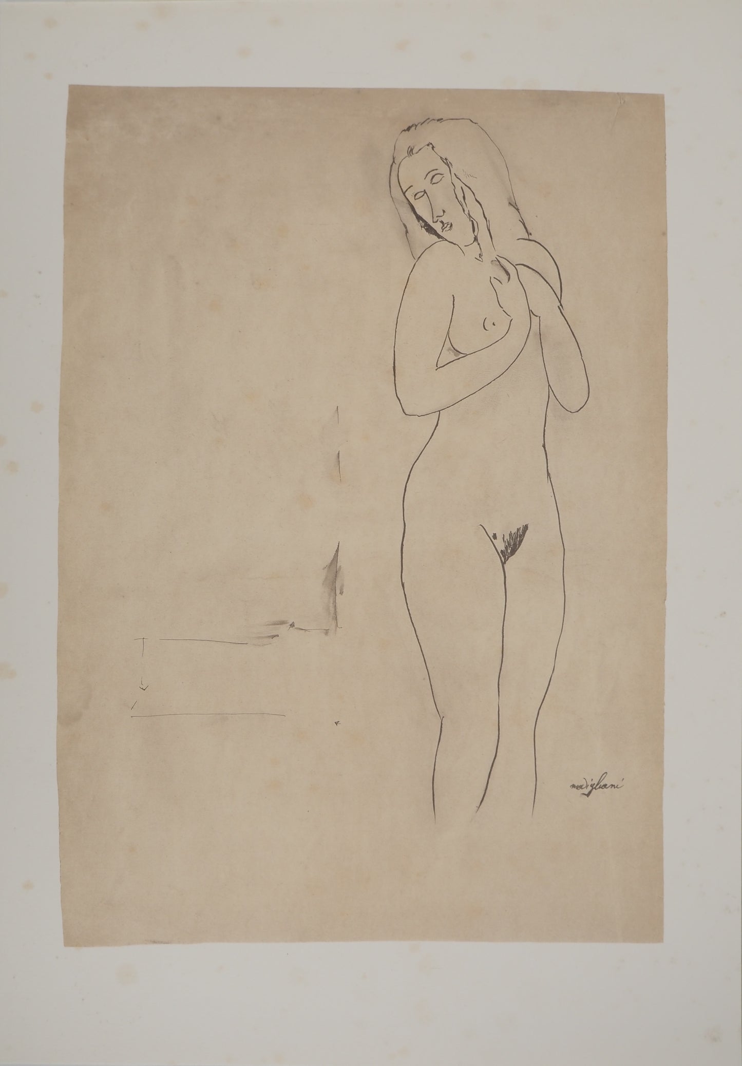 Amedeo MODIGLIANI : Nu de Jeanne Hébuterne - Lithographie signée