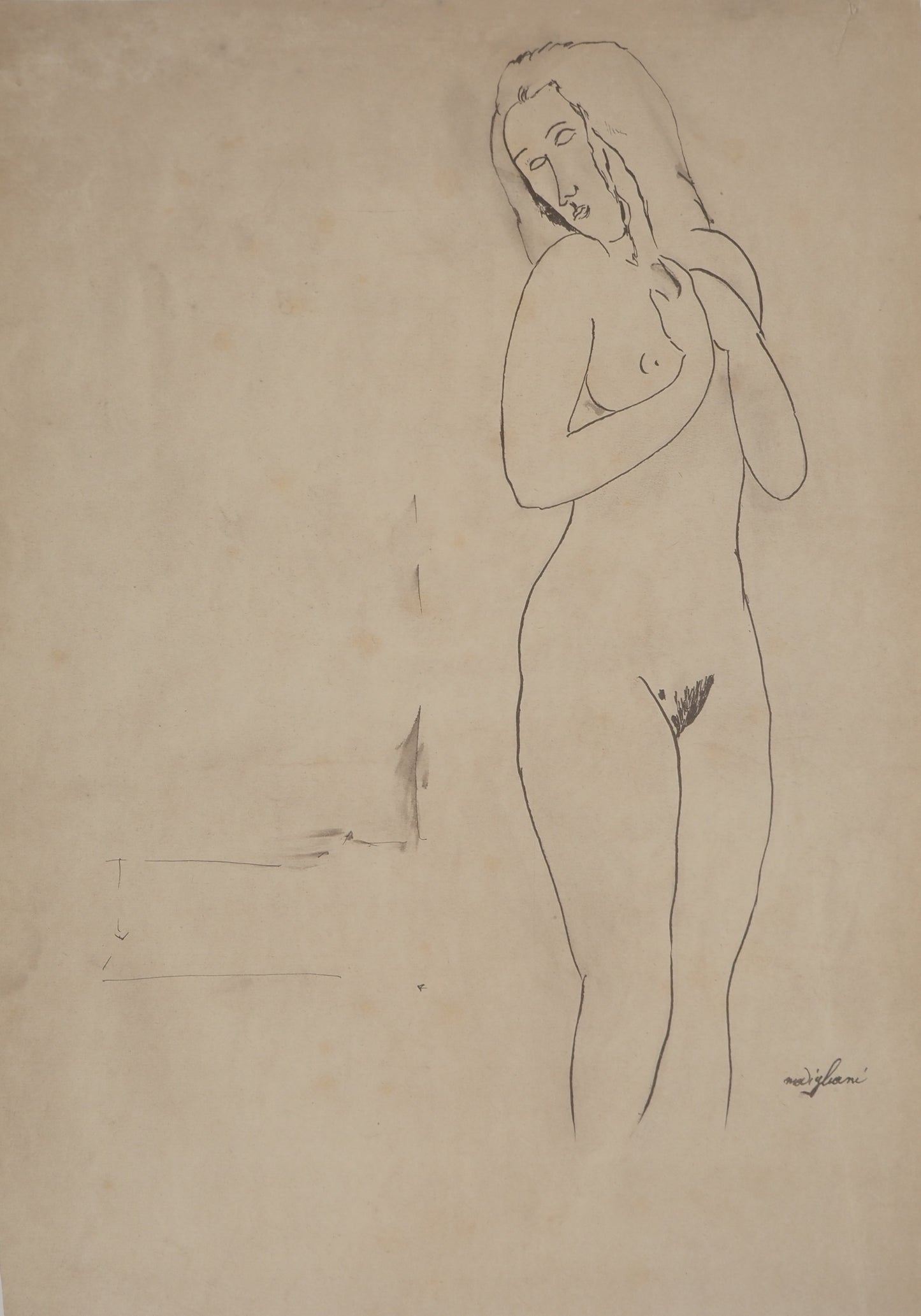 Amedeo MODIGLIANI : Nu de Jeanne Hébuterne - Lithographie signée