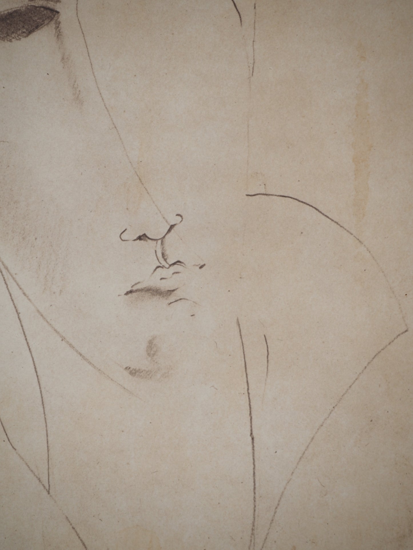 Amedeo MODIGLIANI : Portrait de la muse- Lithographie signée