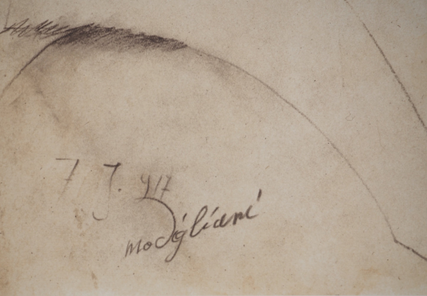 Amedeo MODIGLIANI : Portrait de la muse- Lithographie signée
