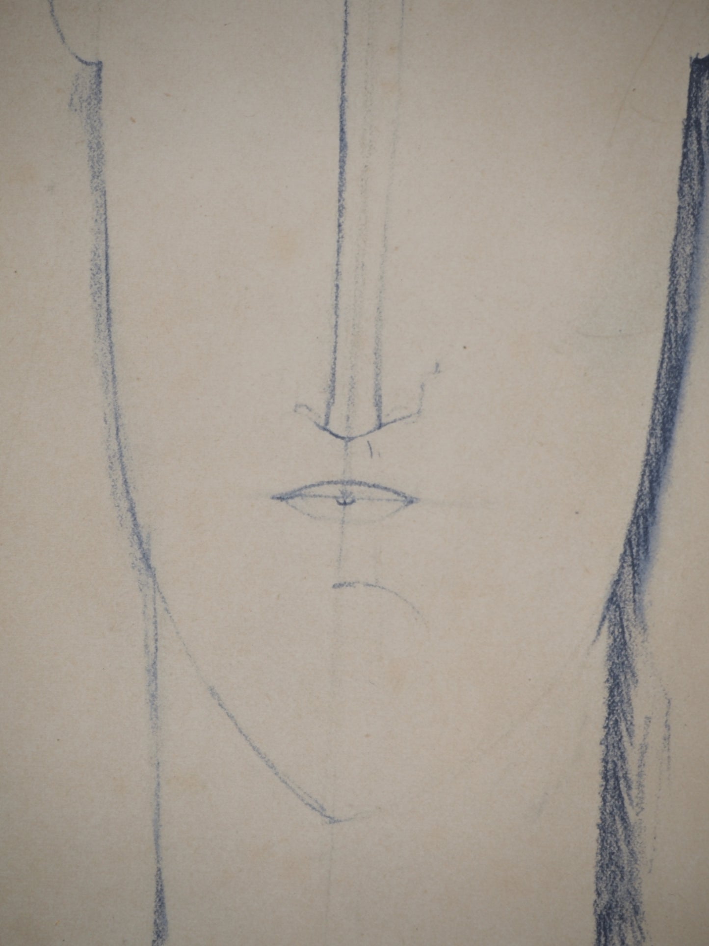 Amedeo MODIGLIANI : Cariatide en Bleu - Lithographie signée